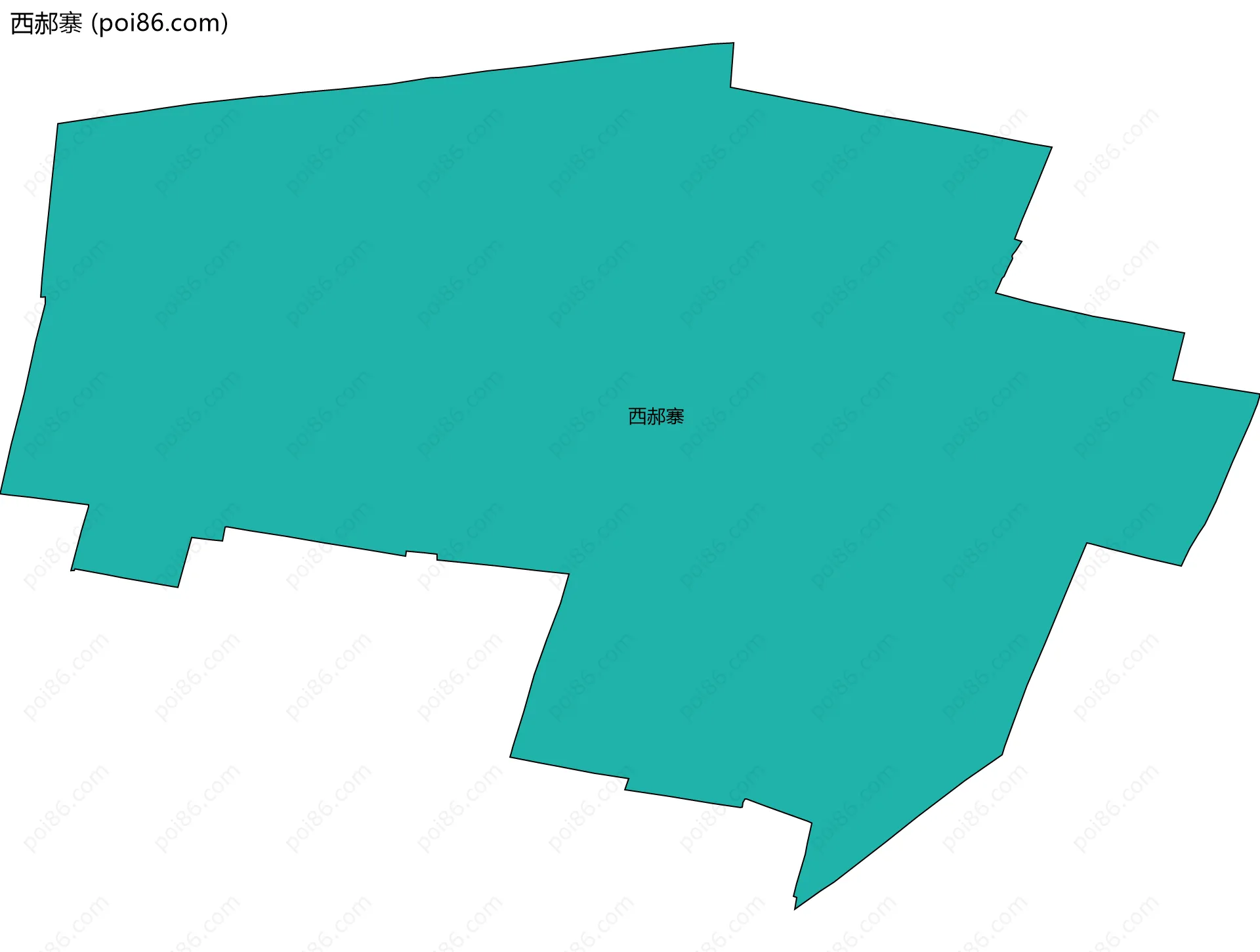 西郝寨边界地图