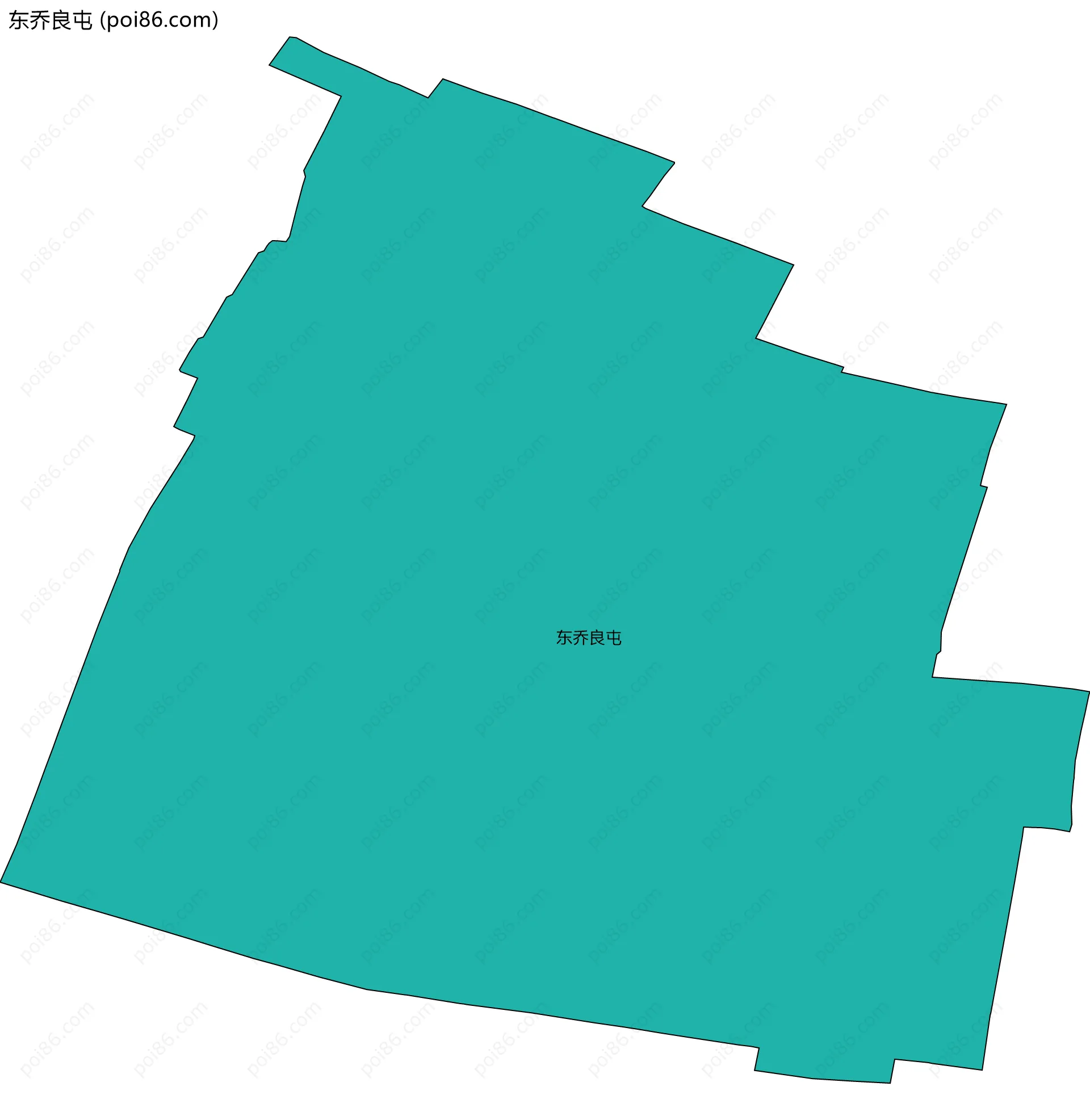 东乔良屯边界地图