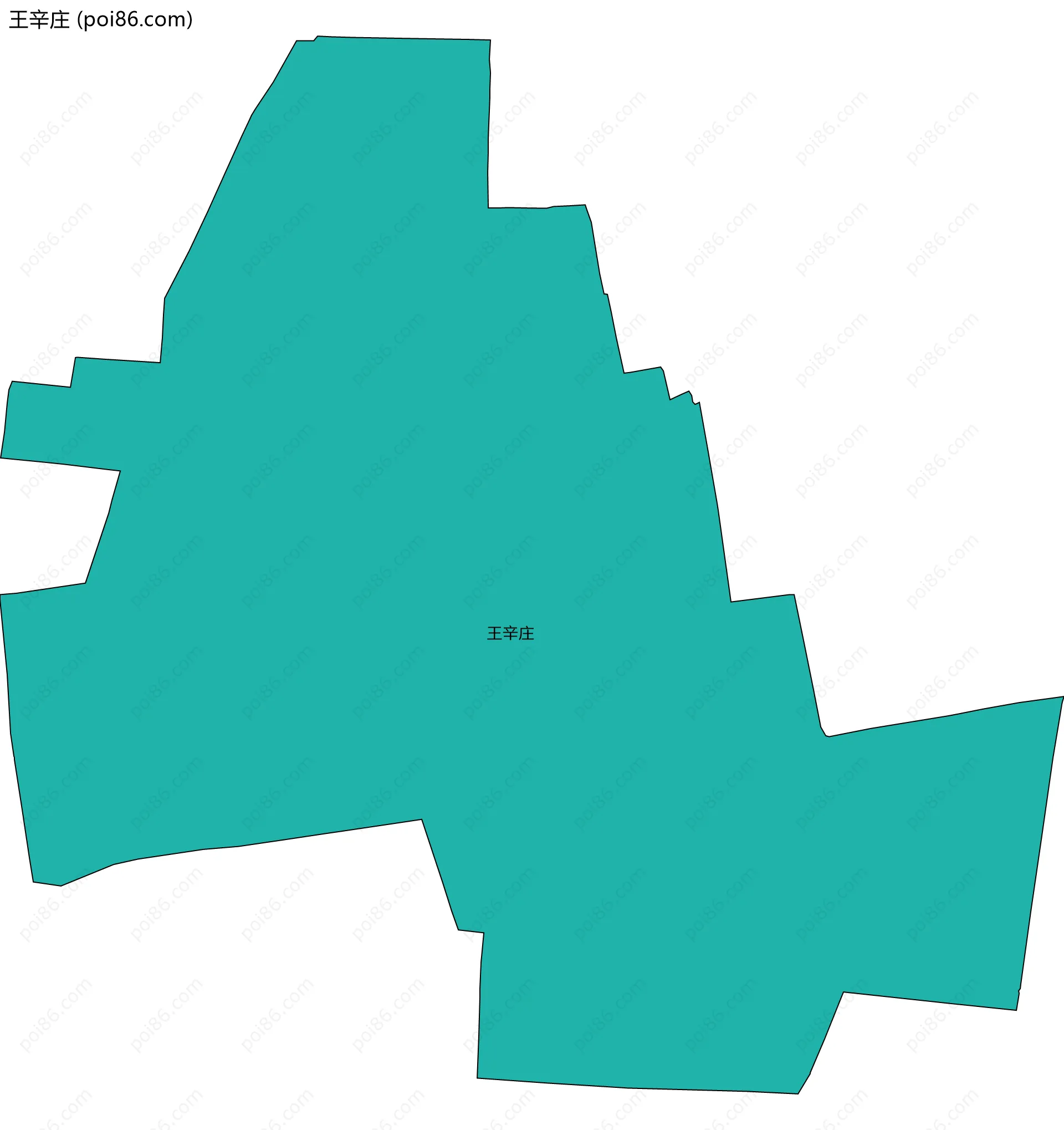 王辛庄边界地图