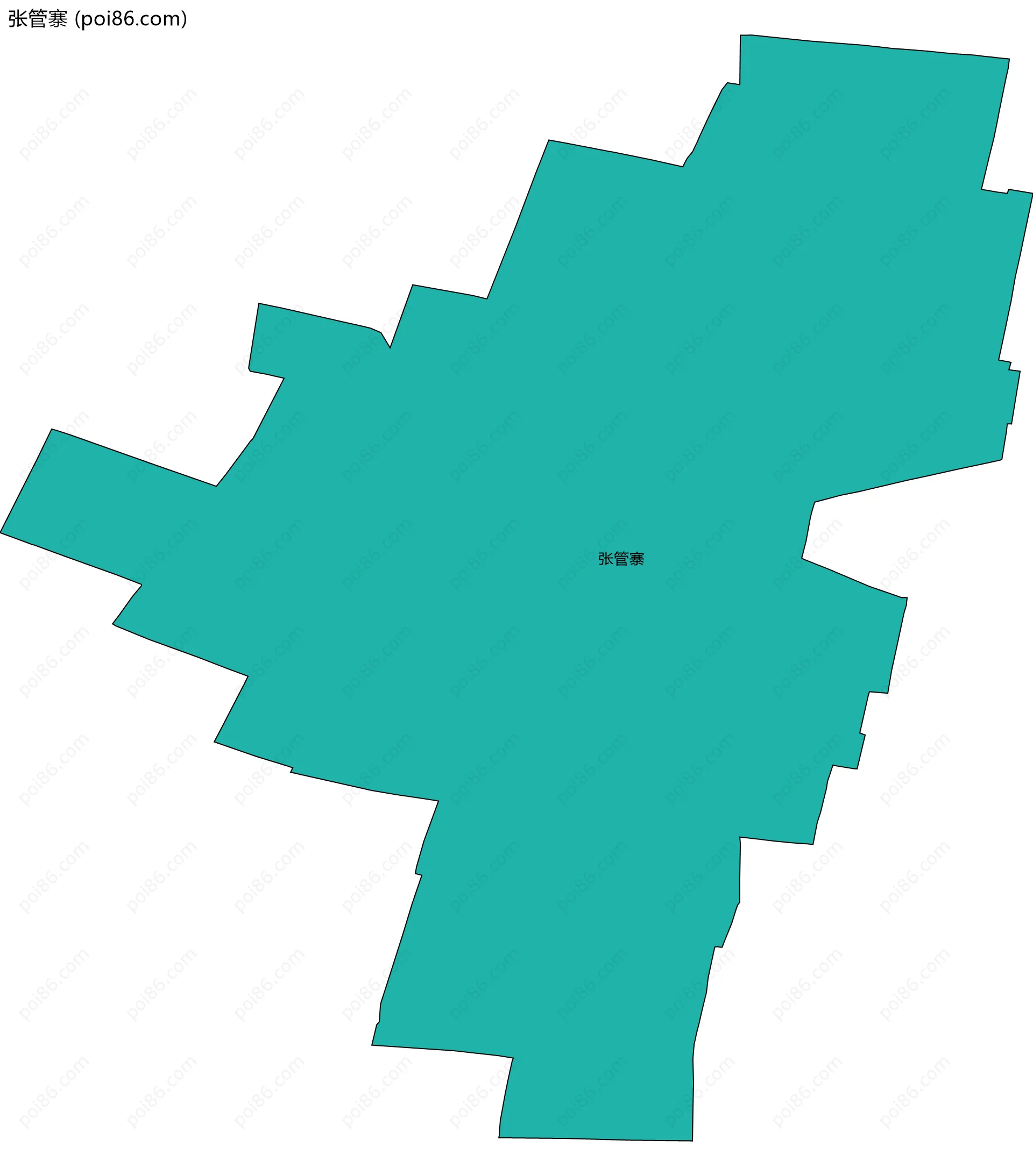 张管寨边界地图