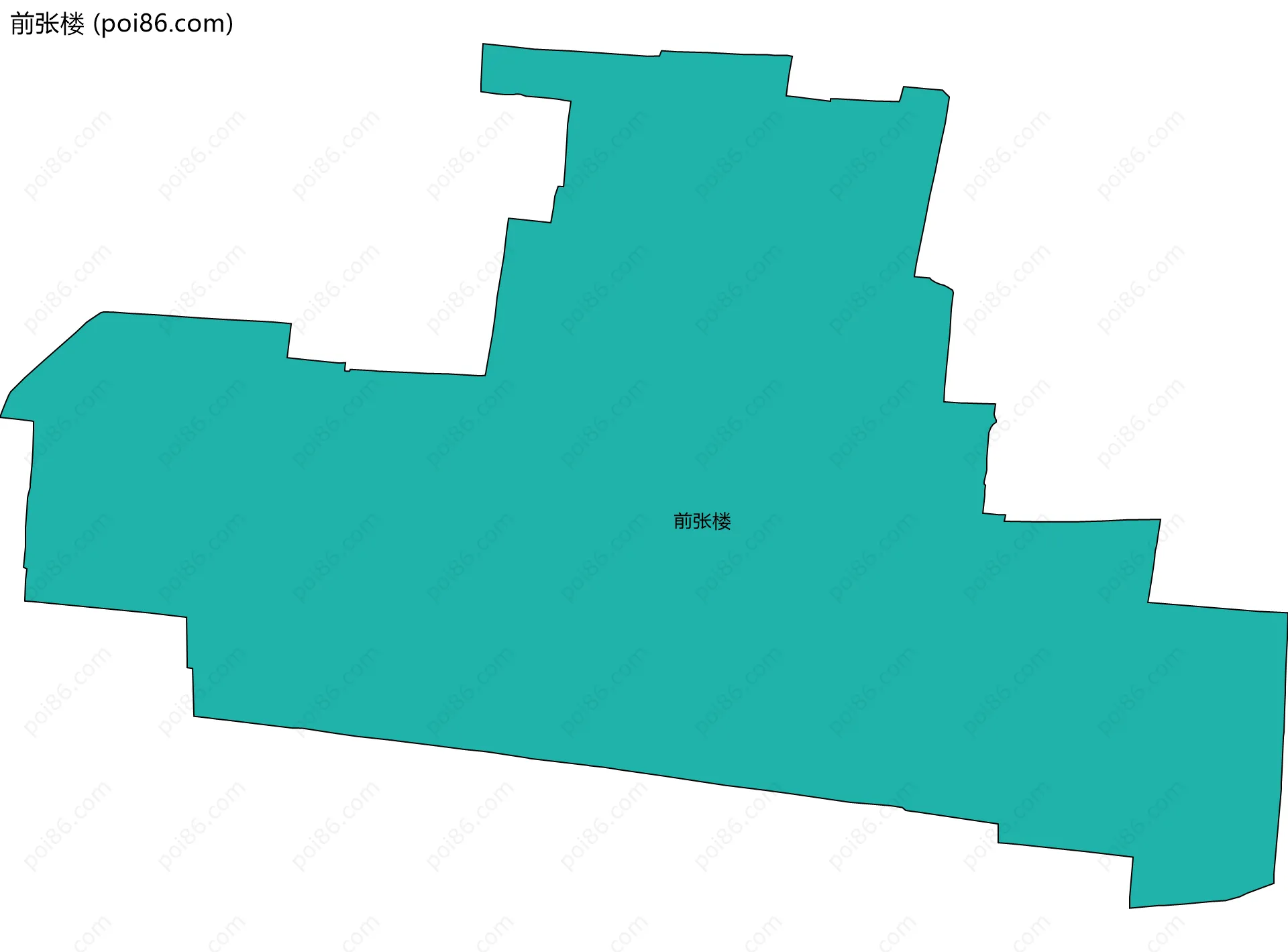 前张楼边界地图