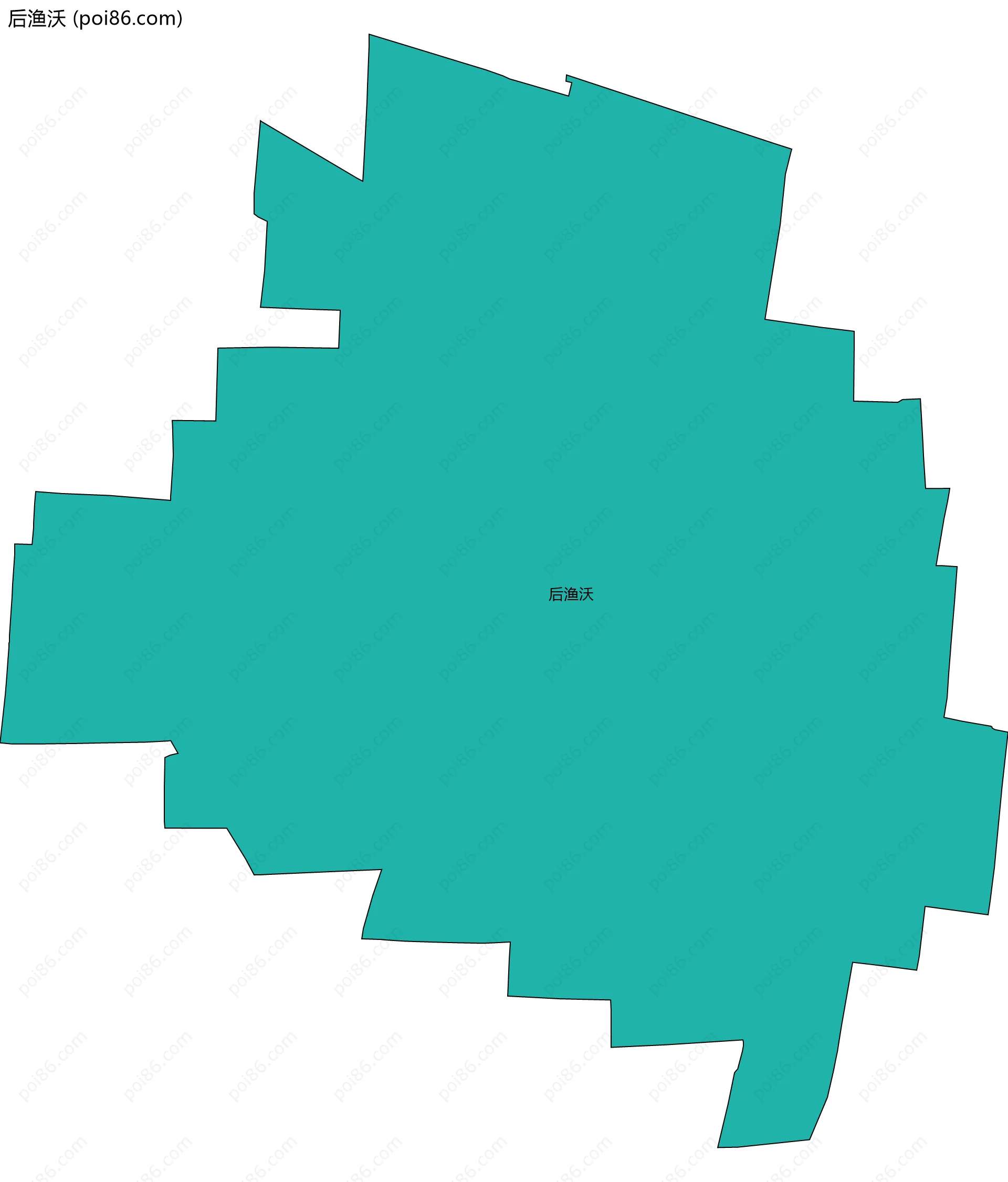 后渔沃边界地图