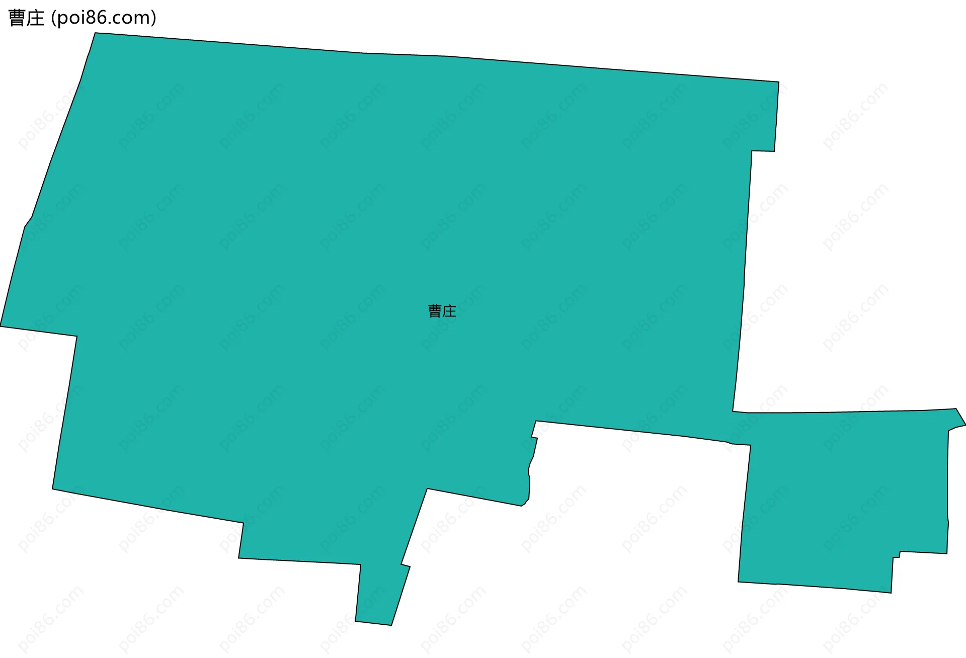 曹庄边界地图