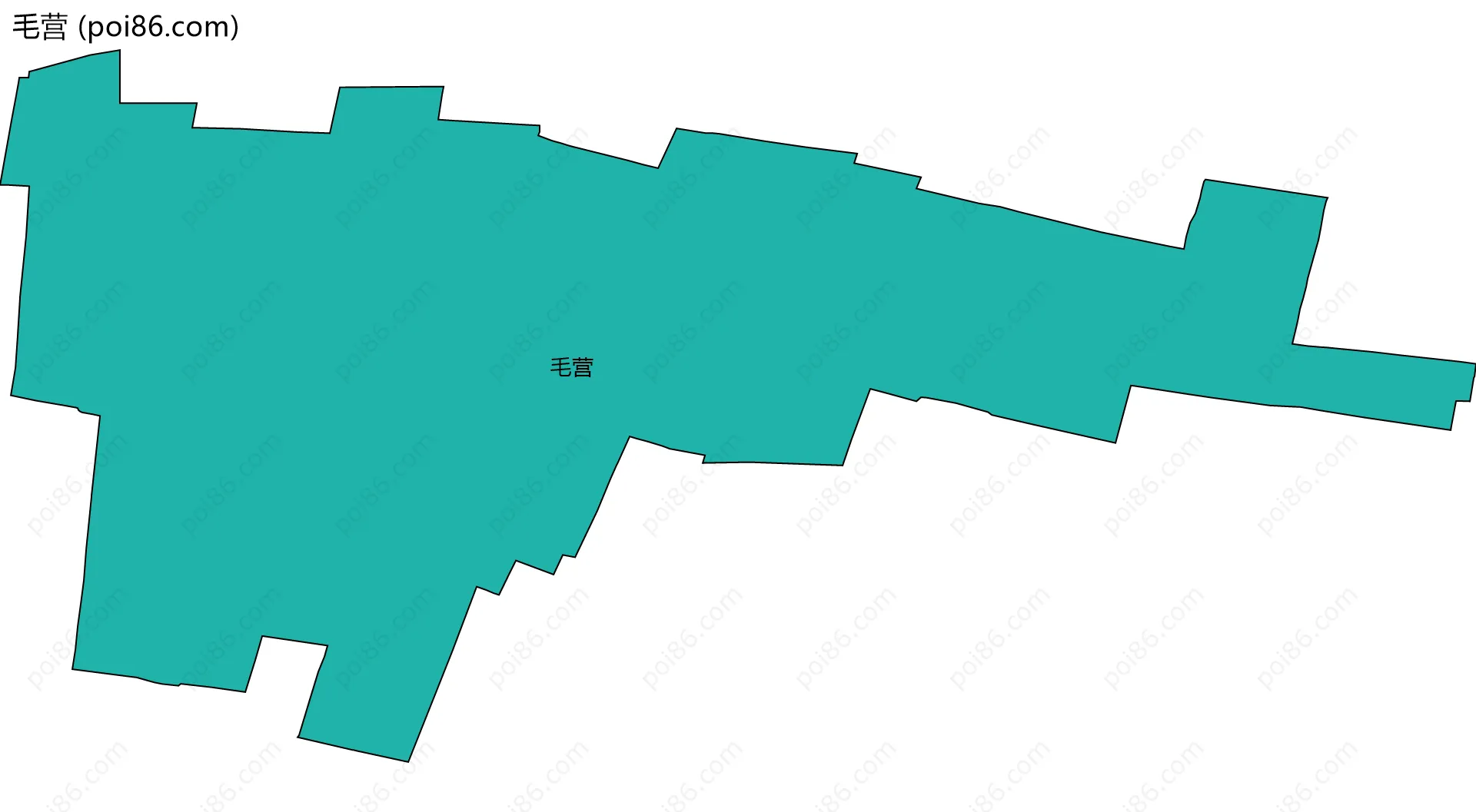 毛营边界地图