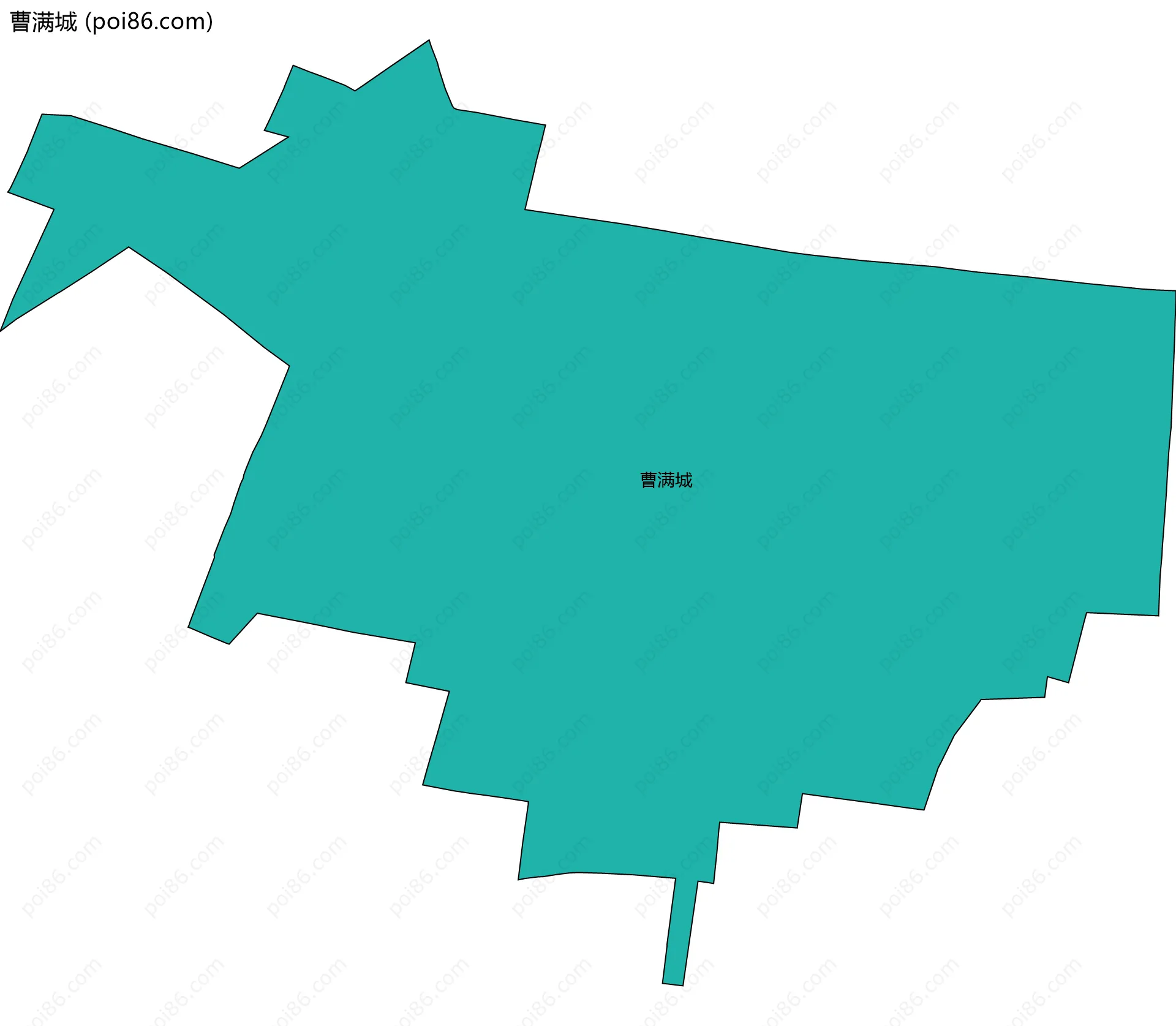 曹满城边界地图