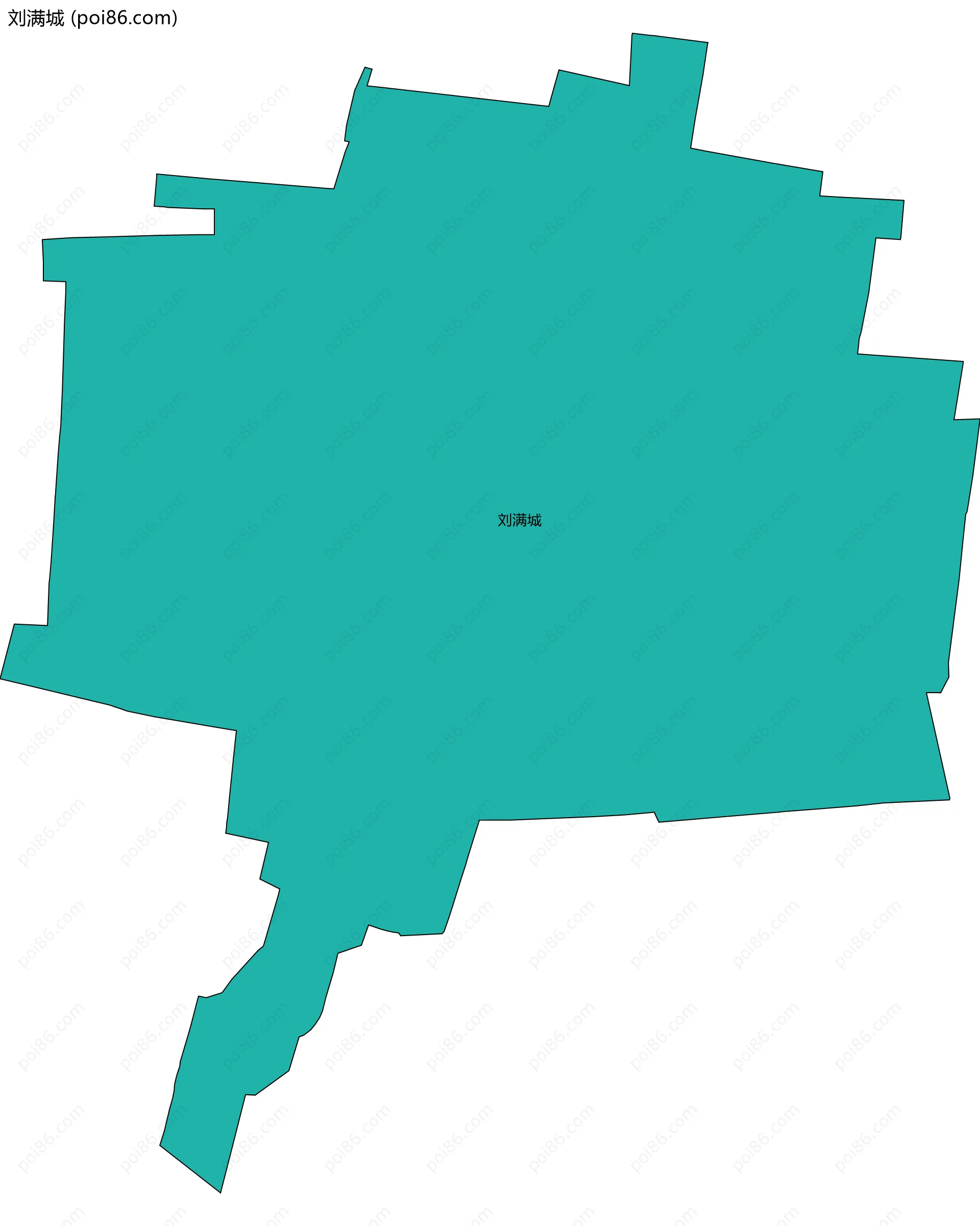 刘满城边界地图