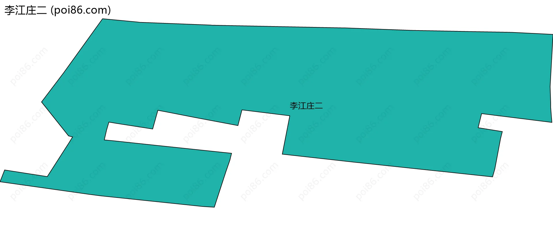 李江庄二边界地图
