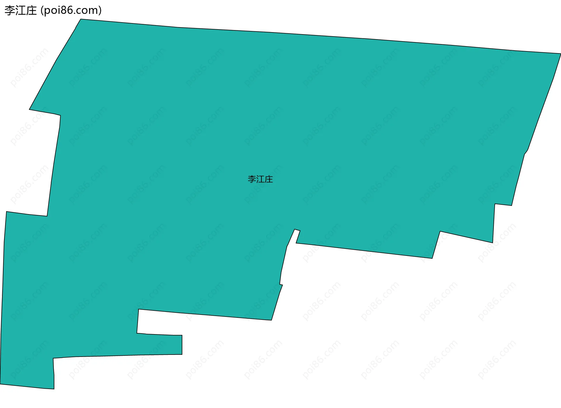 李江庄边界地图