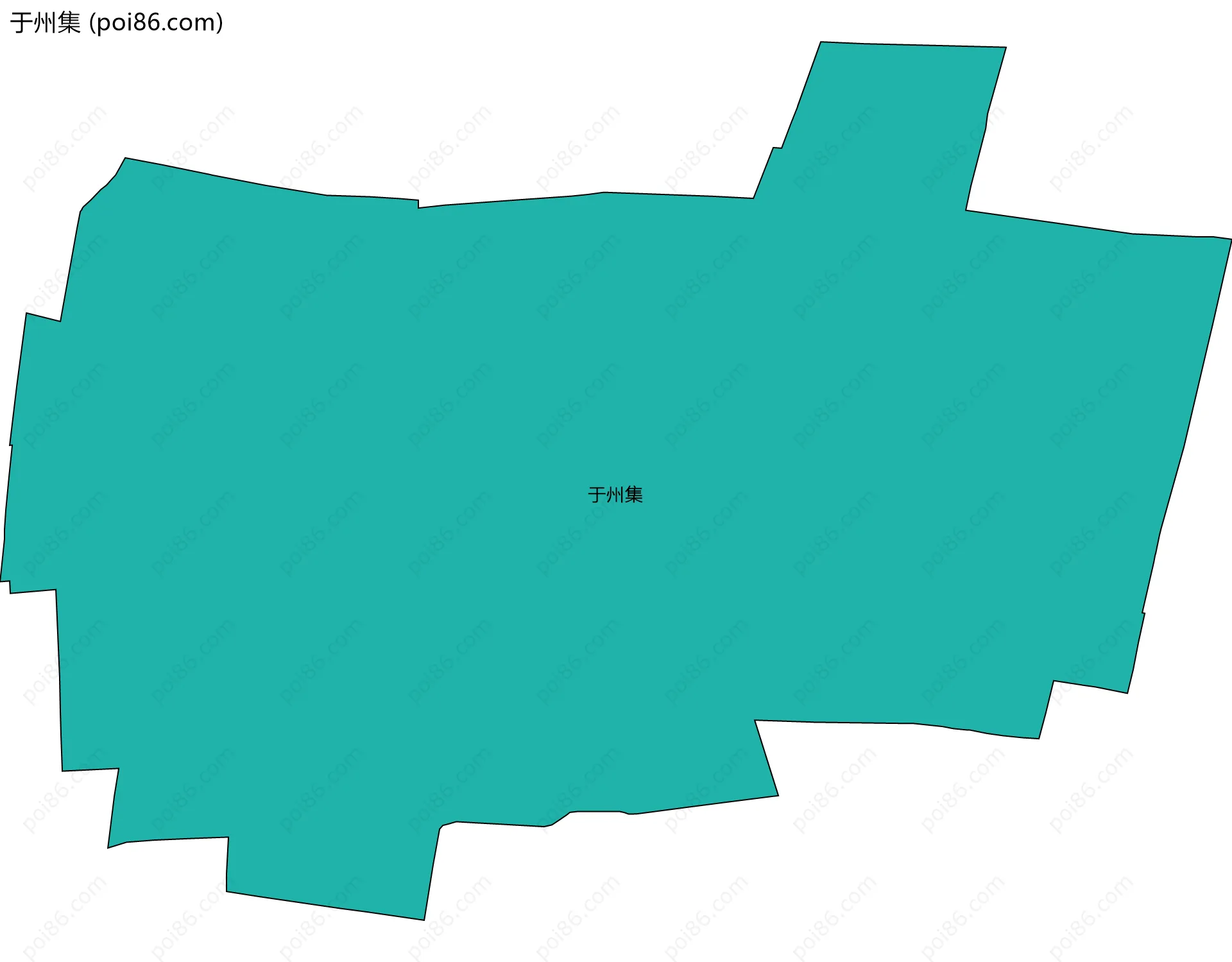 于州集边界地图