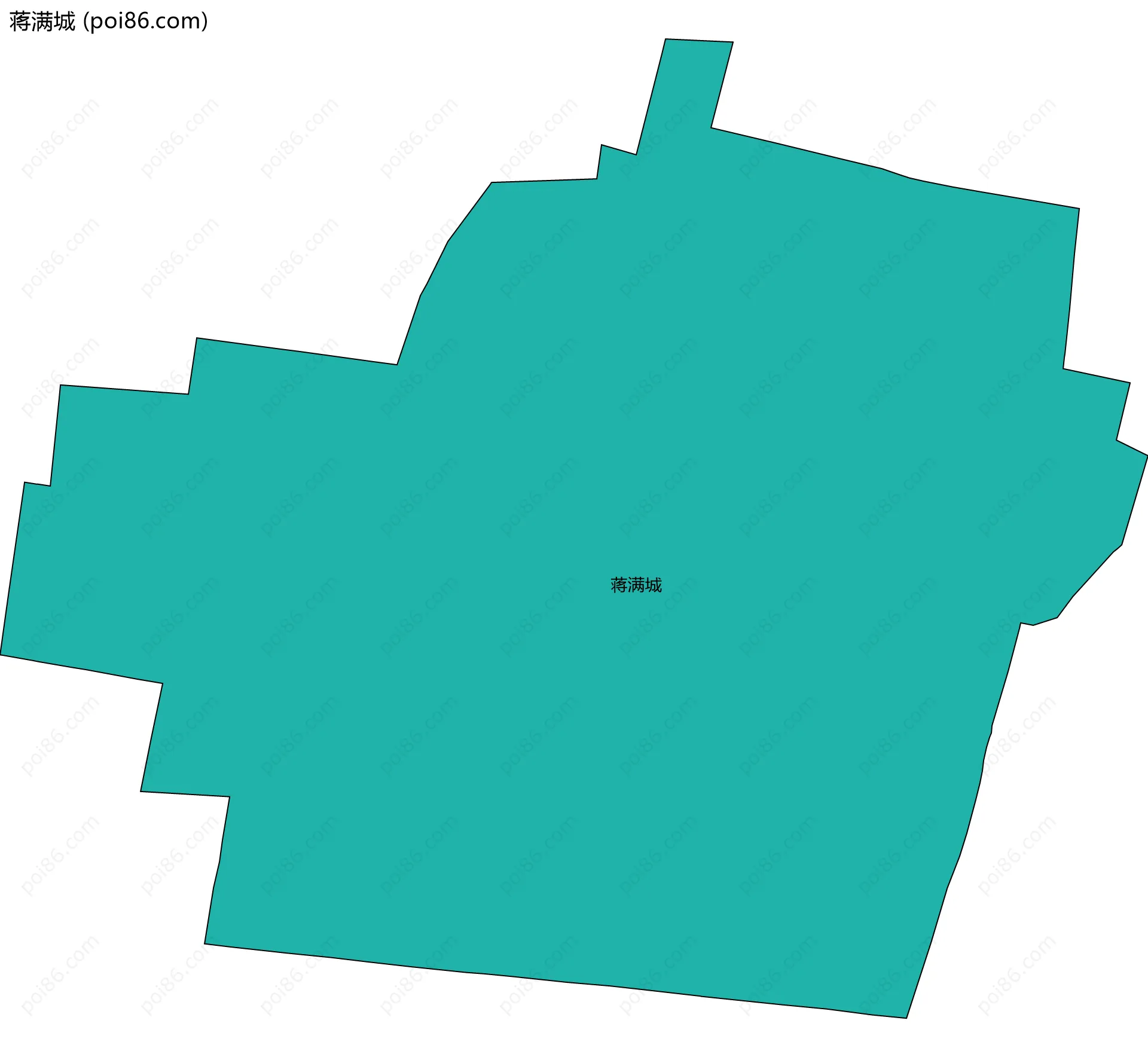 蒋满城边界地图