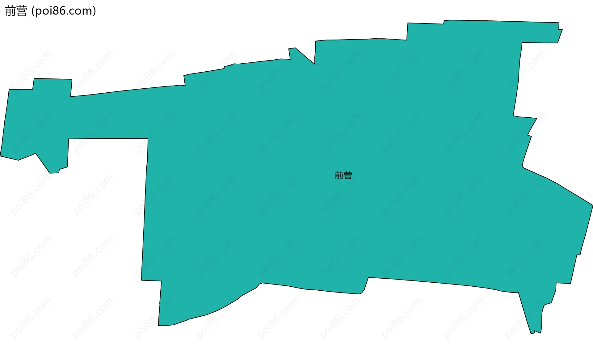 前营边界地图