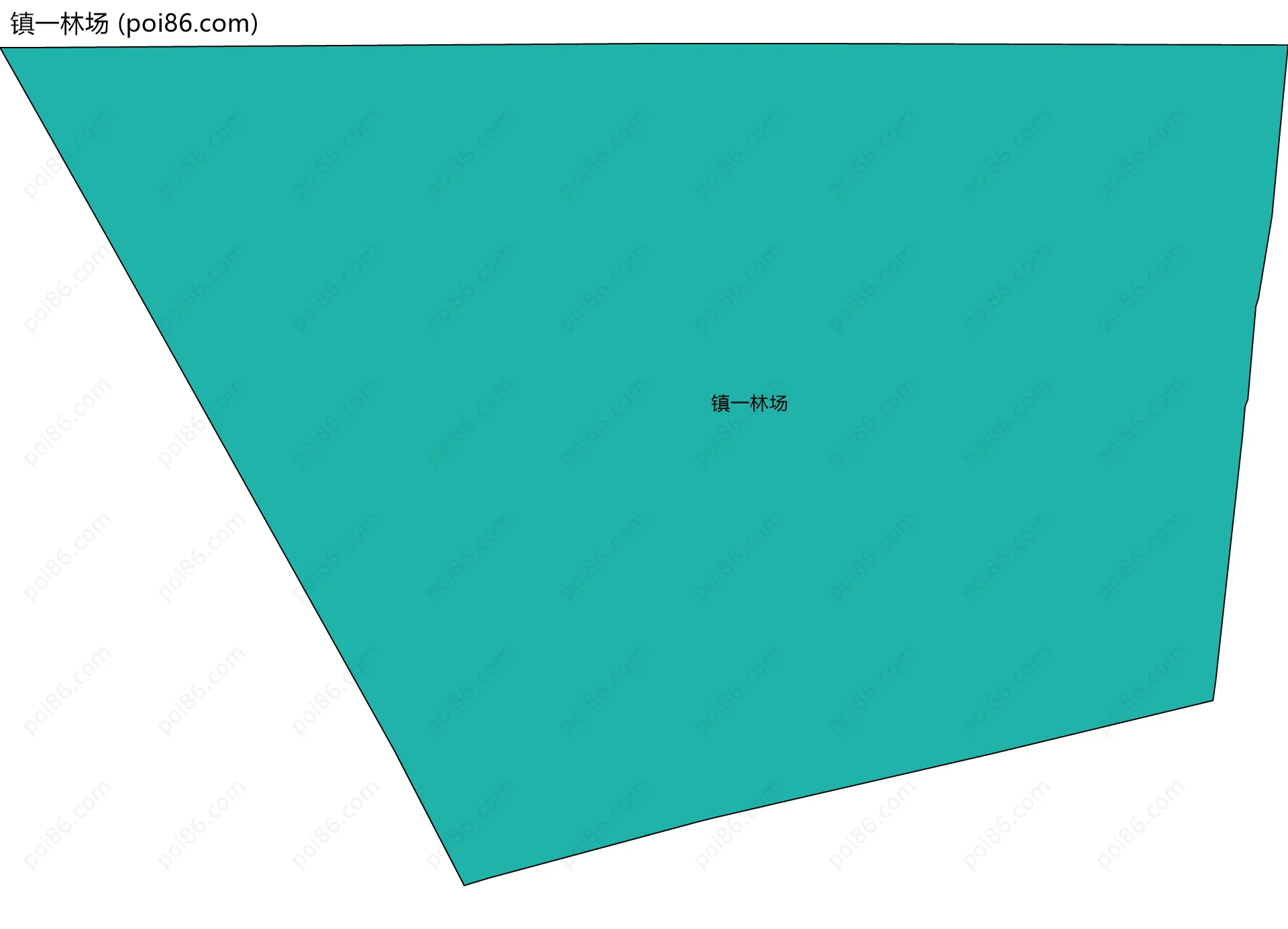 镇一林场边界地图