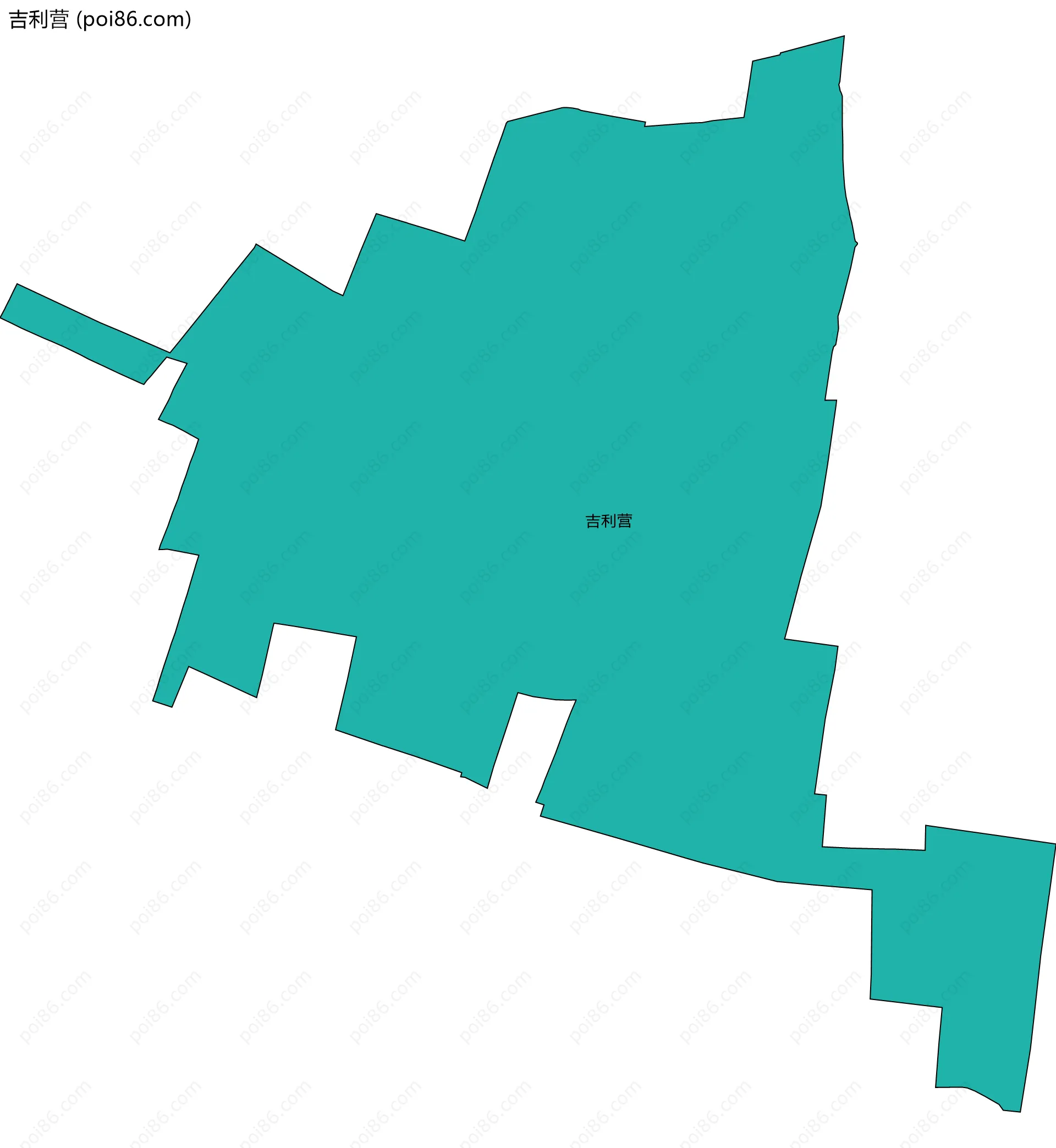 吉利营边界地图