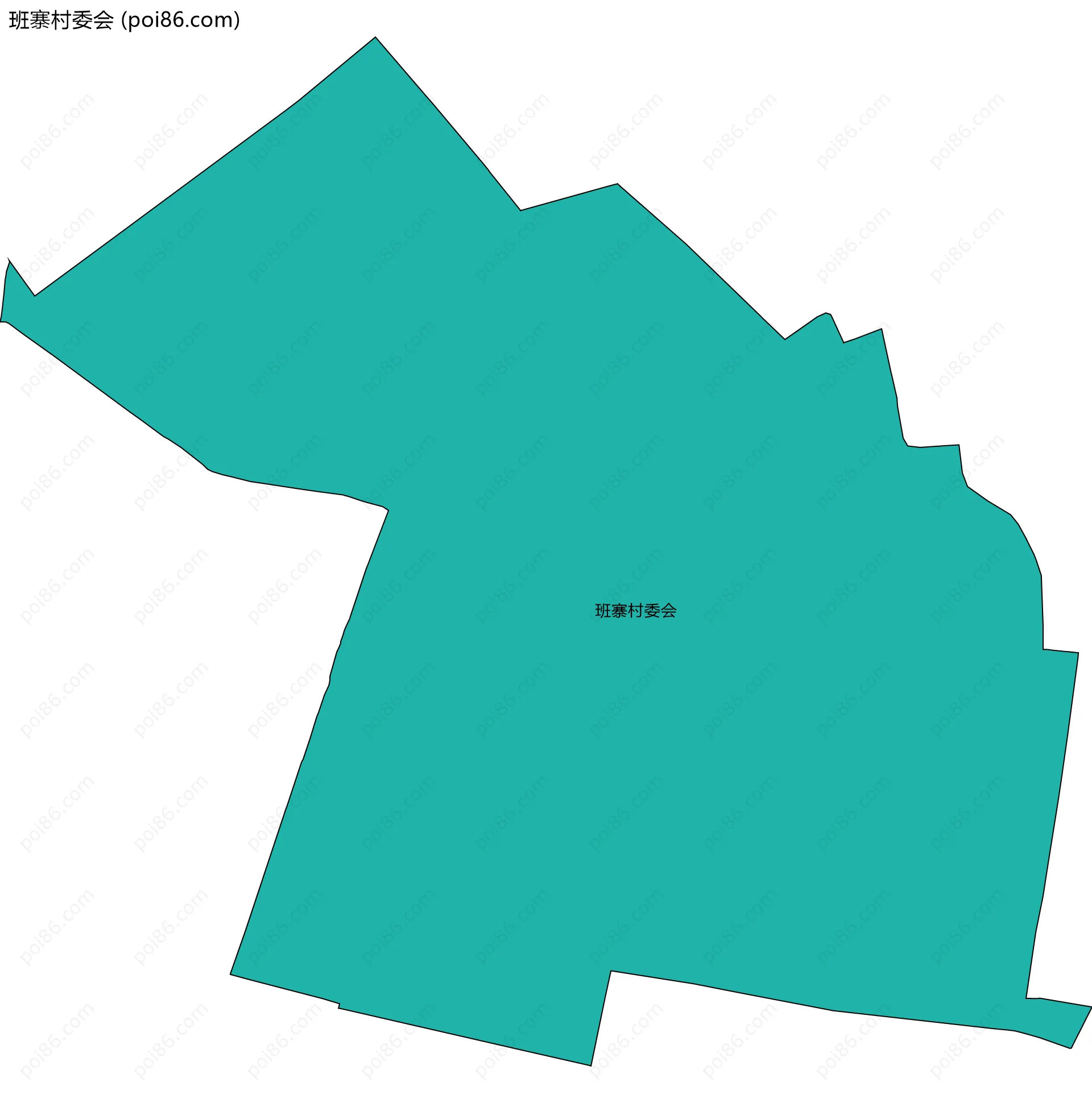 班寨村委会边界地图