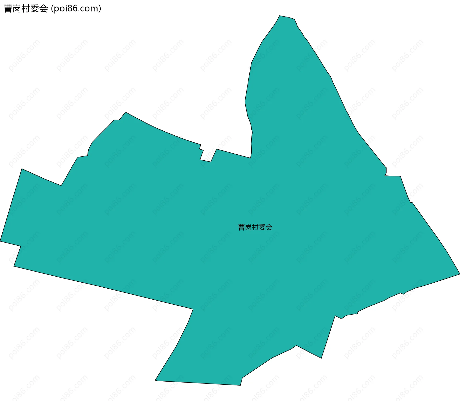 曹岗村委会边界地图
