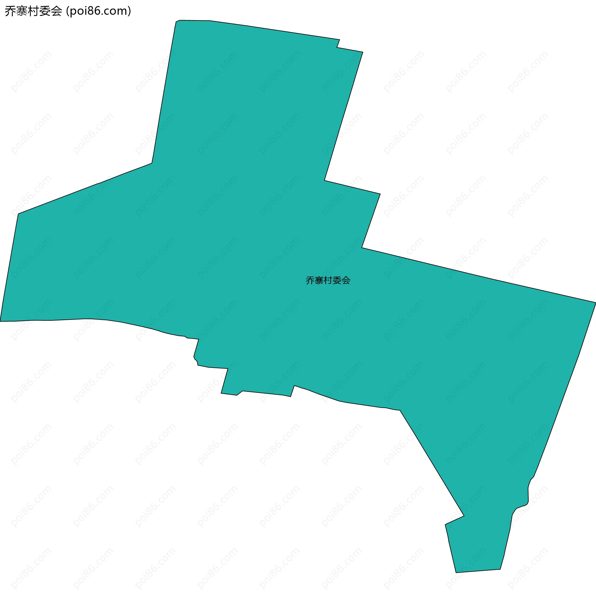 乔寨村委会边界地图