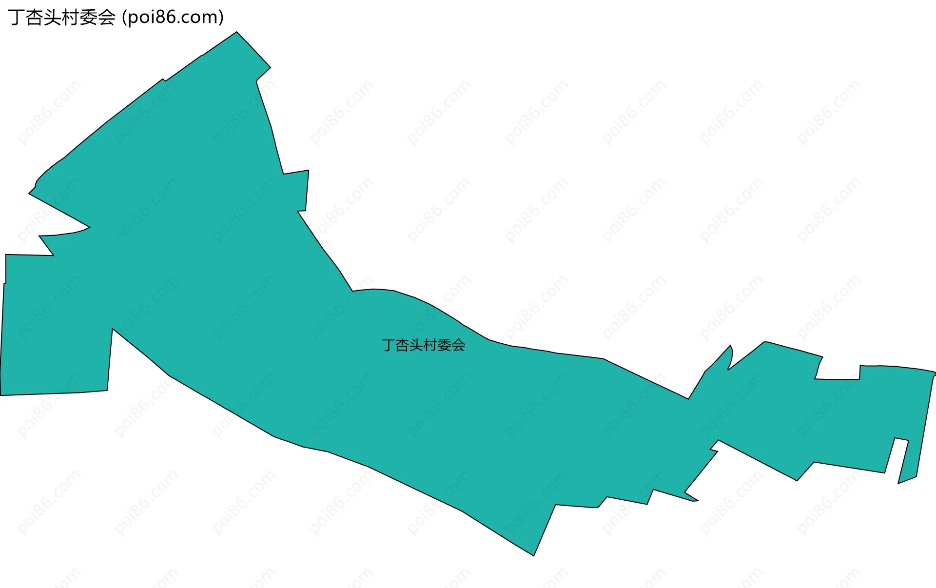 丁杏头村委会边界地图
