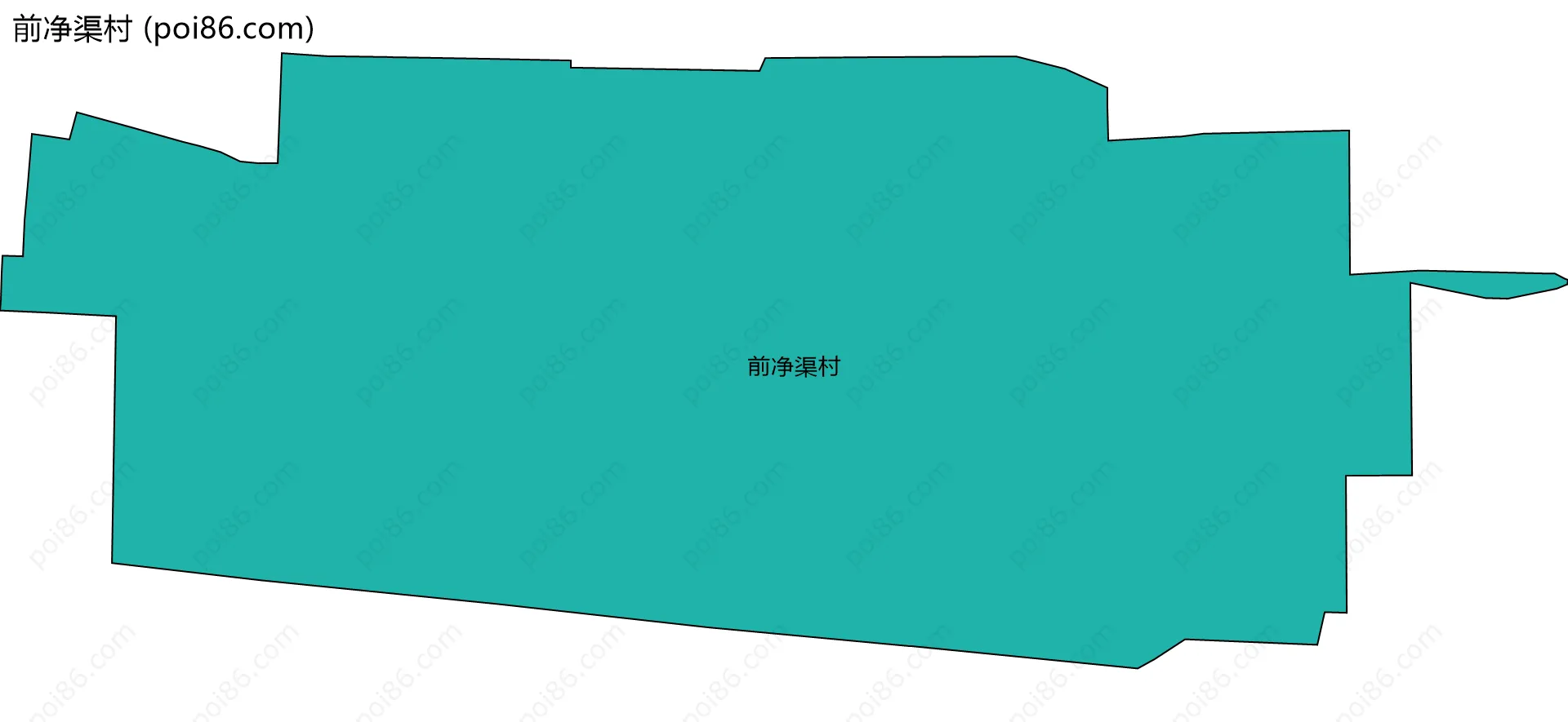 前净渠村边界地图