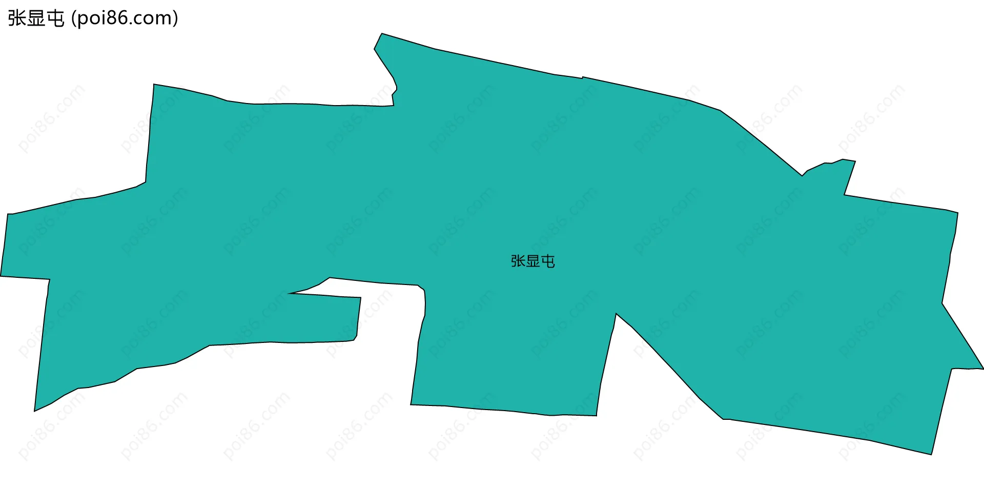 张显屯边界地图