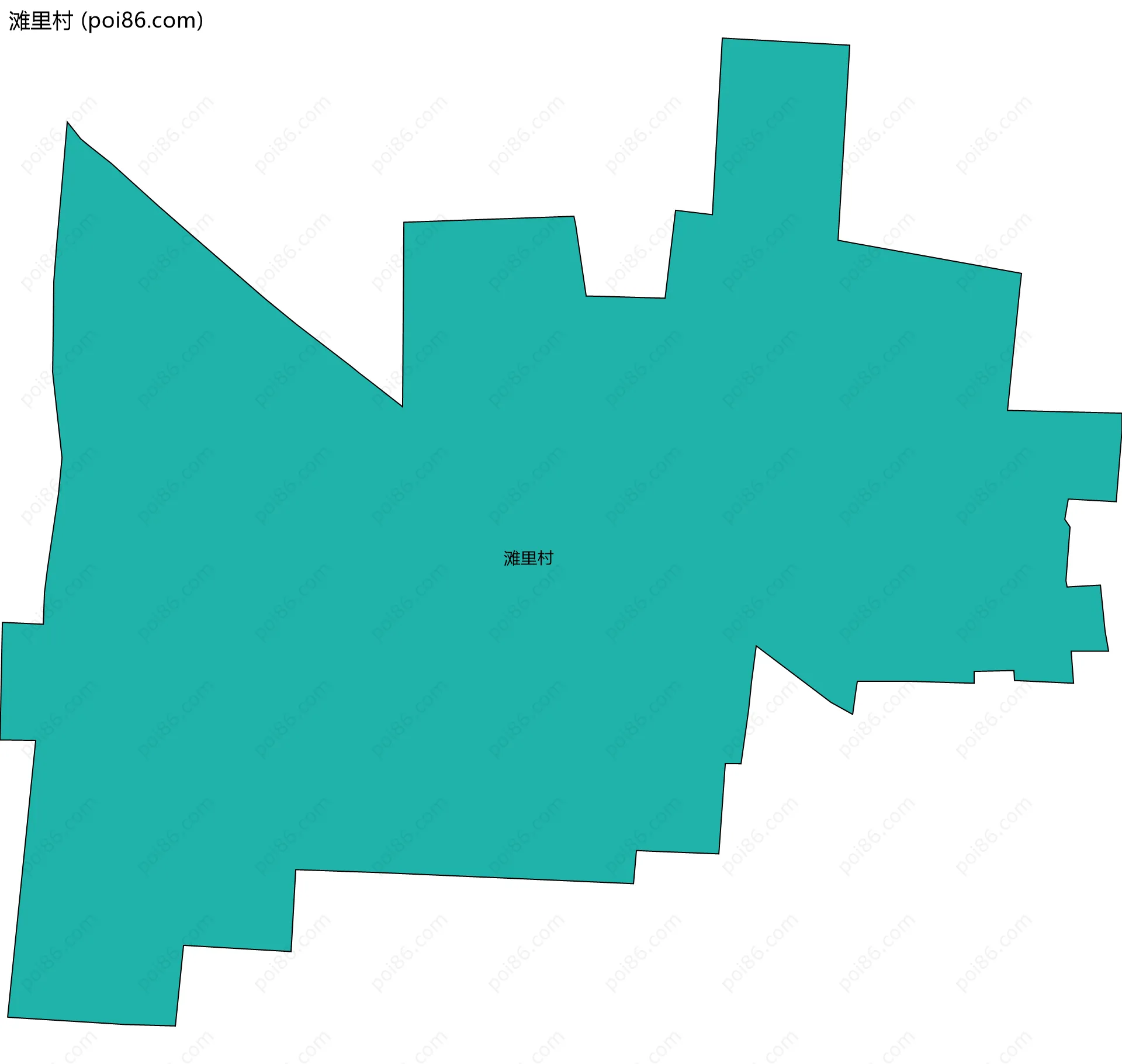 滩里村边界地图