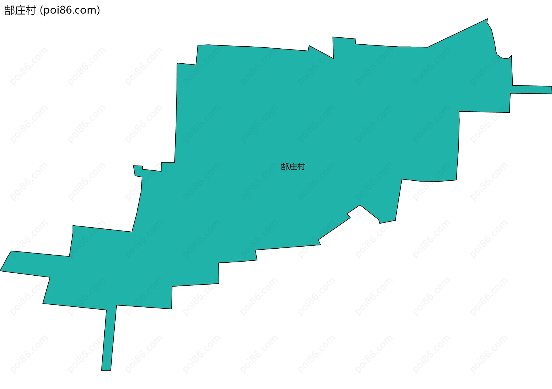 郜庄村边界地图