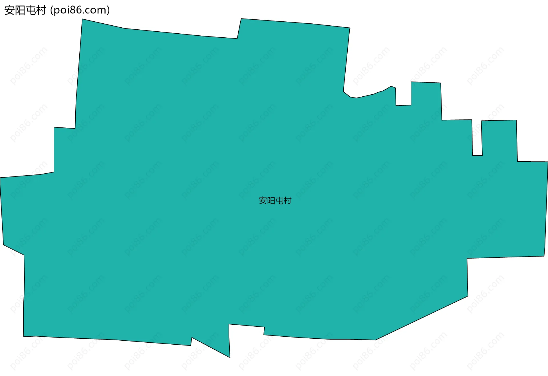 安阳屯村边界地图