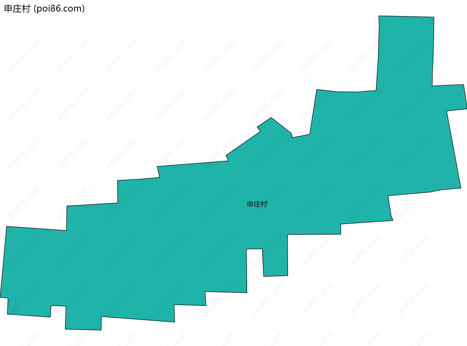 申庄村边界地图