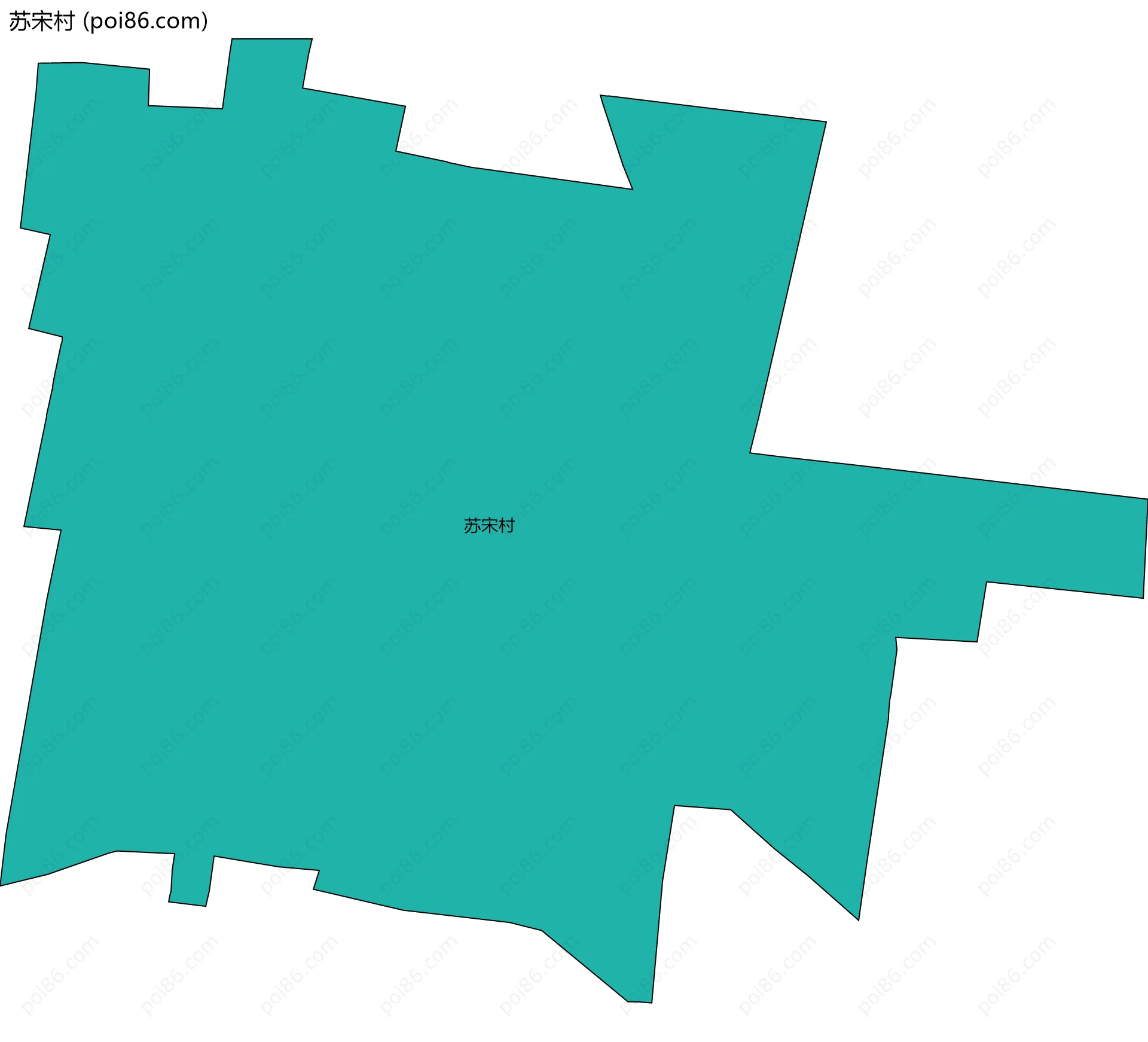 苏宋村边界地图