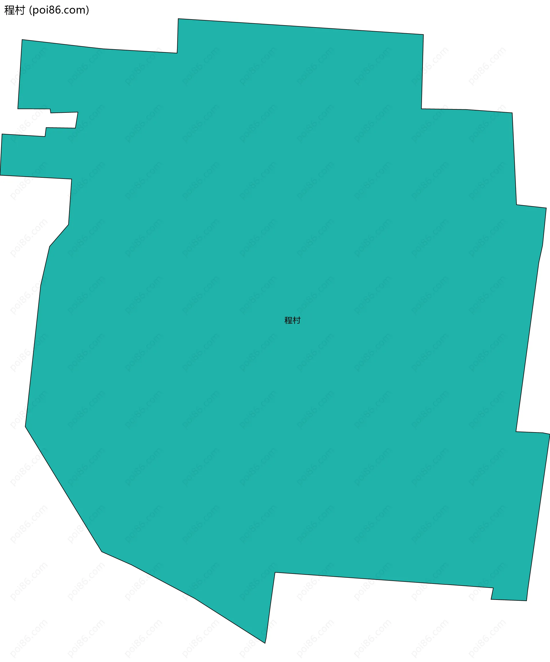 程村边界地图