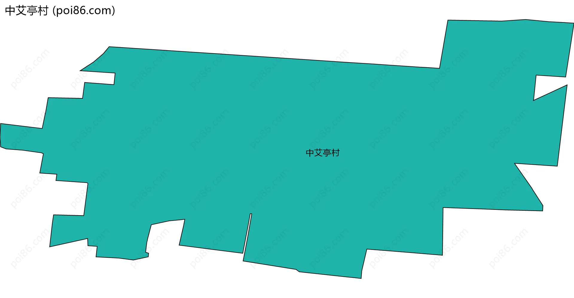 中艾亭村边界地图