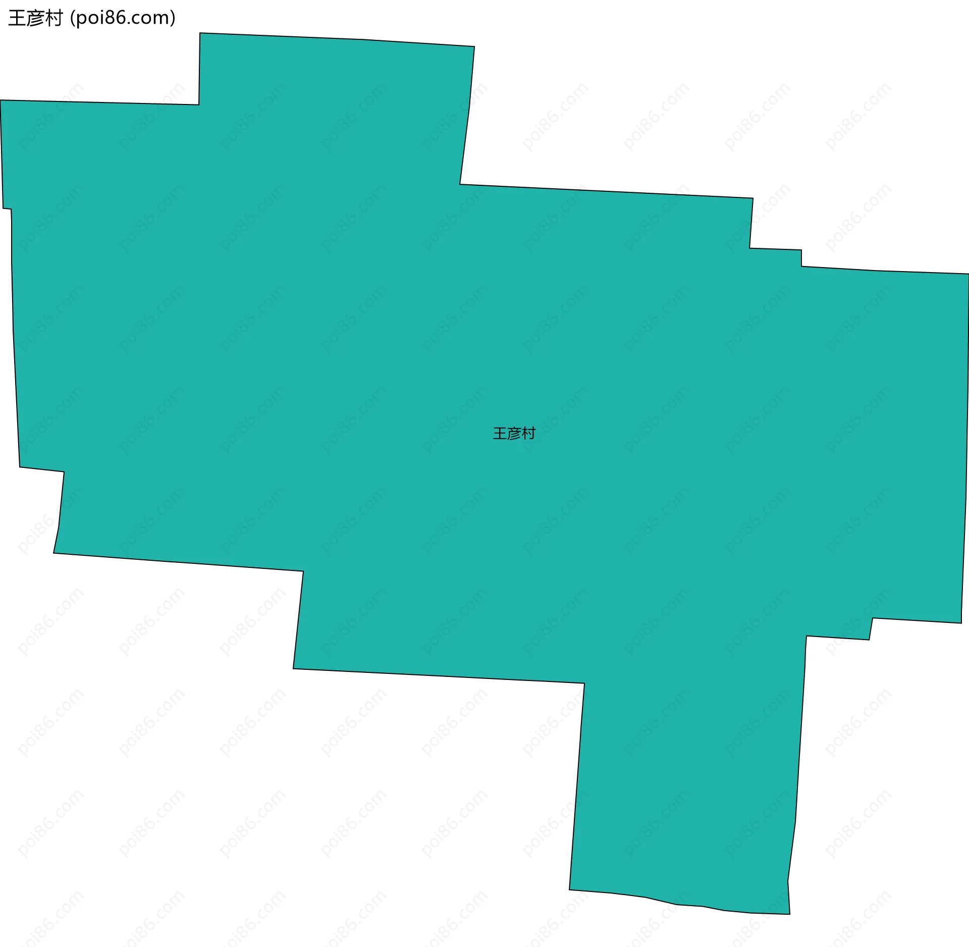 王彦村边界地图