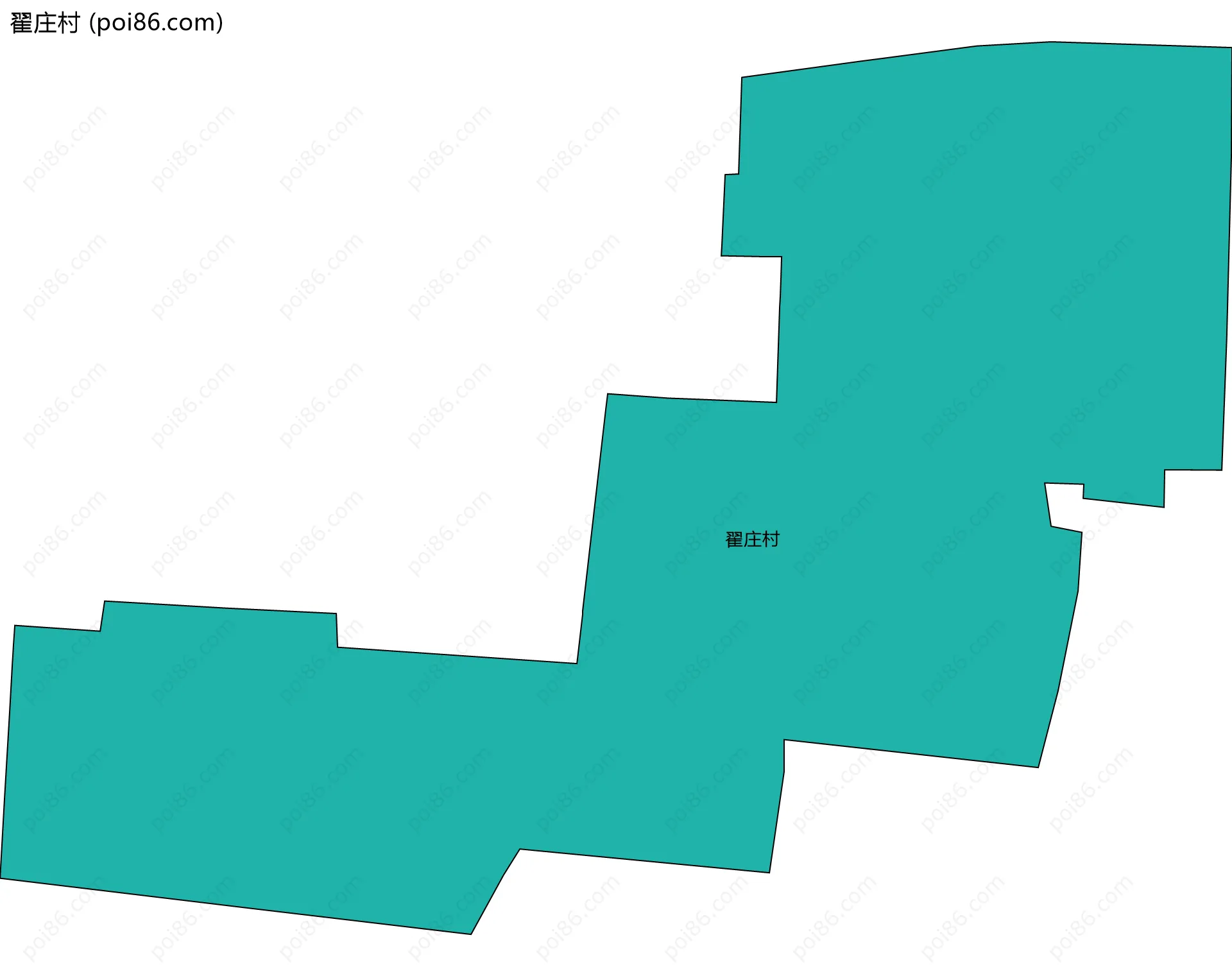 翟庄村边界地图