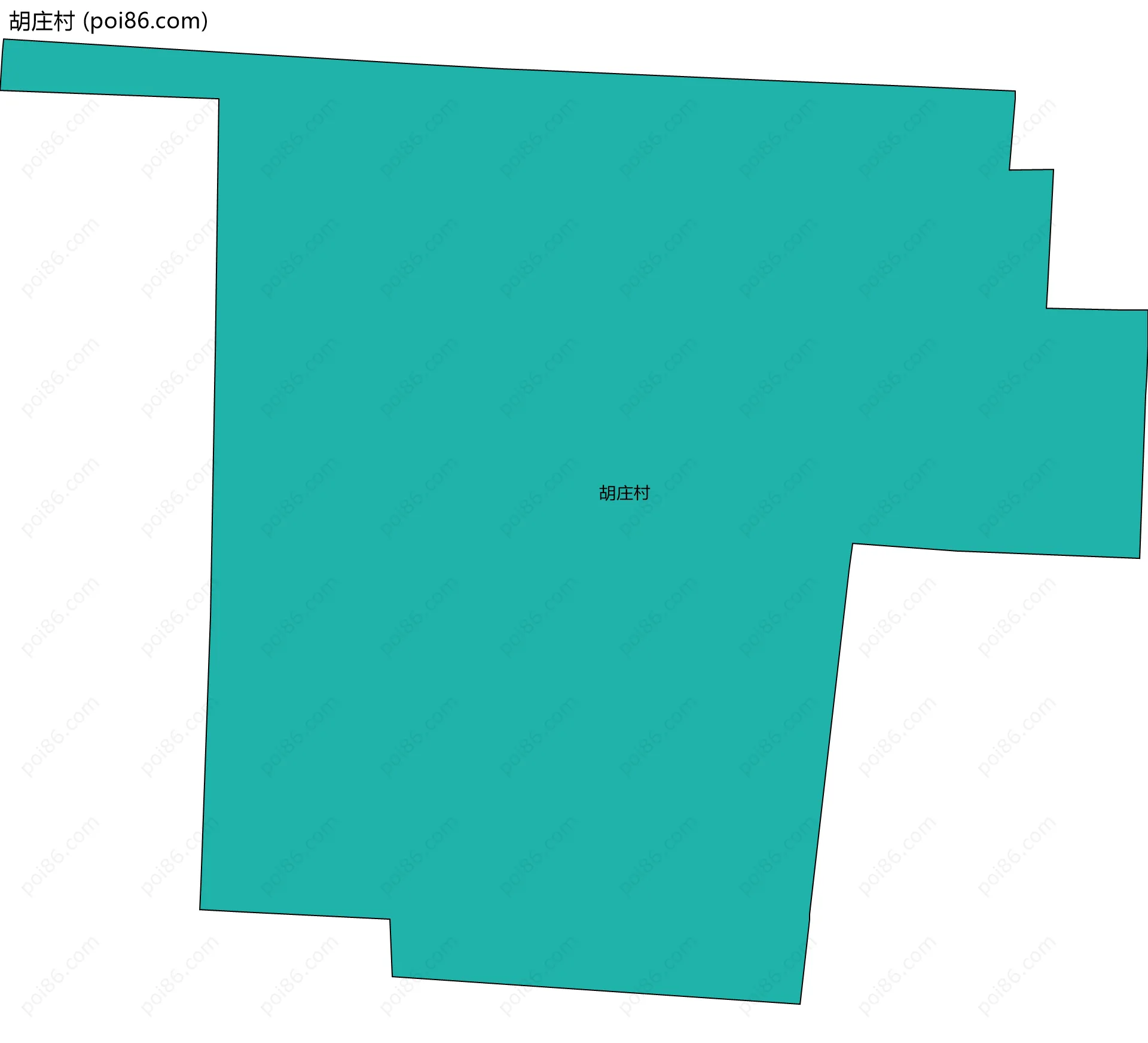 胡庄村边界地图