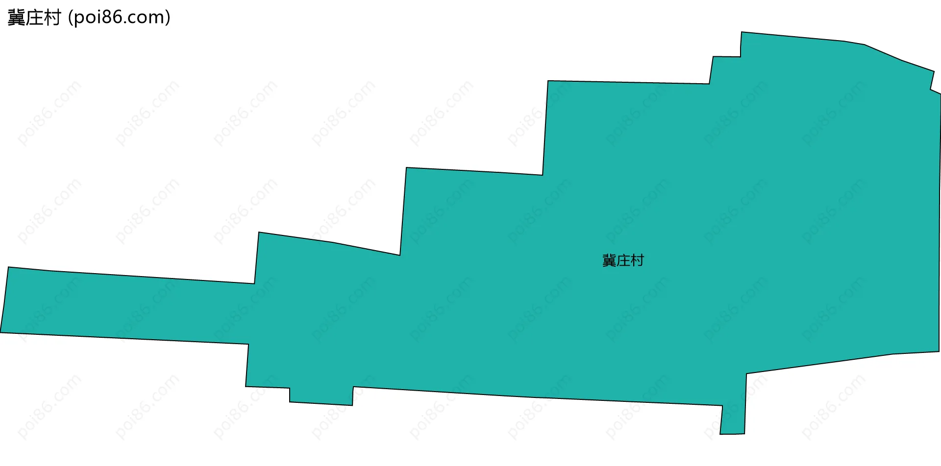 冀庄村边界地图