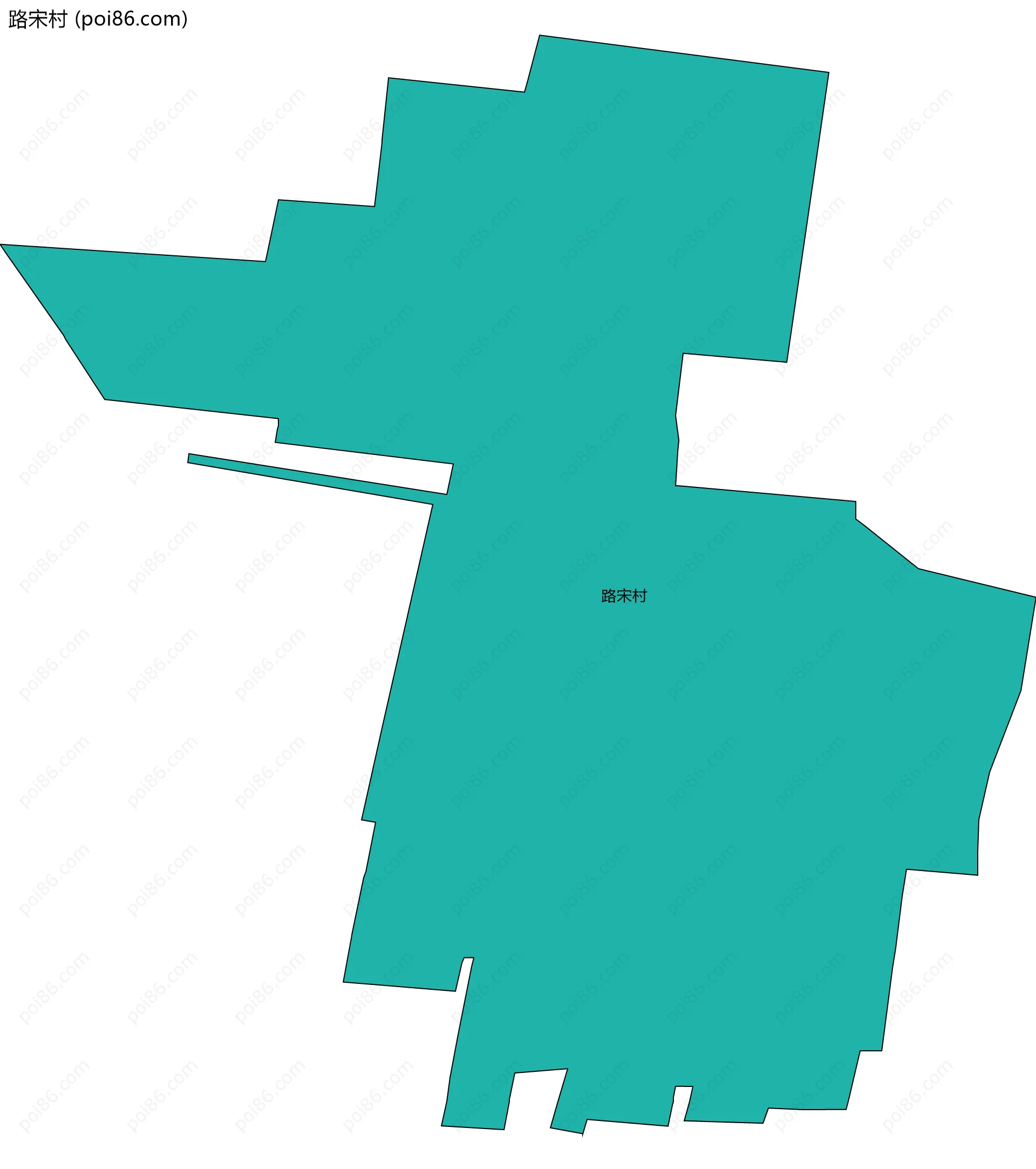 路宋村边界地图