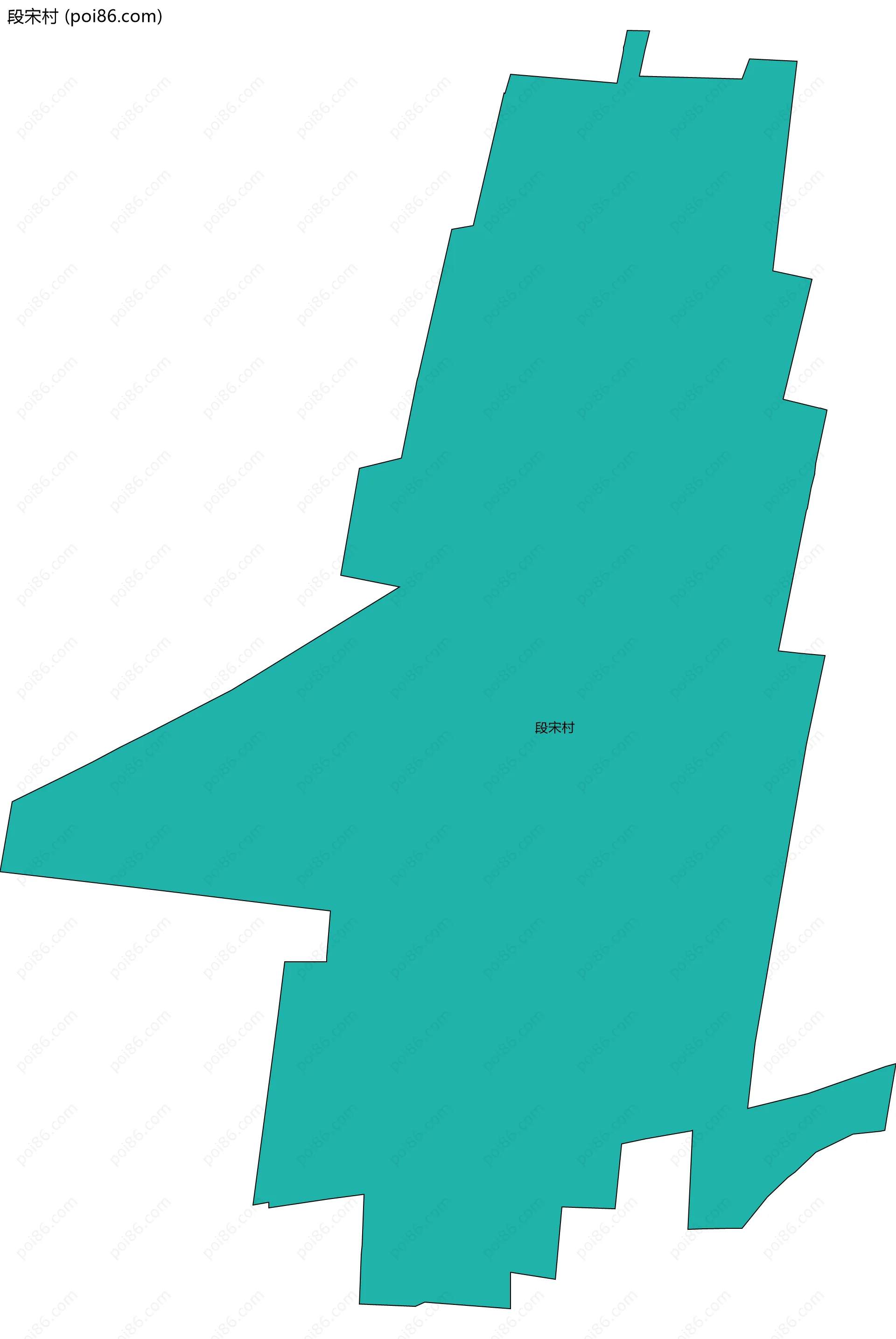 段宋村边界地图