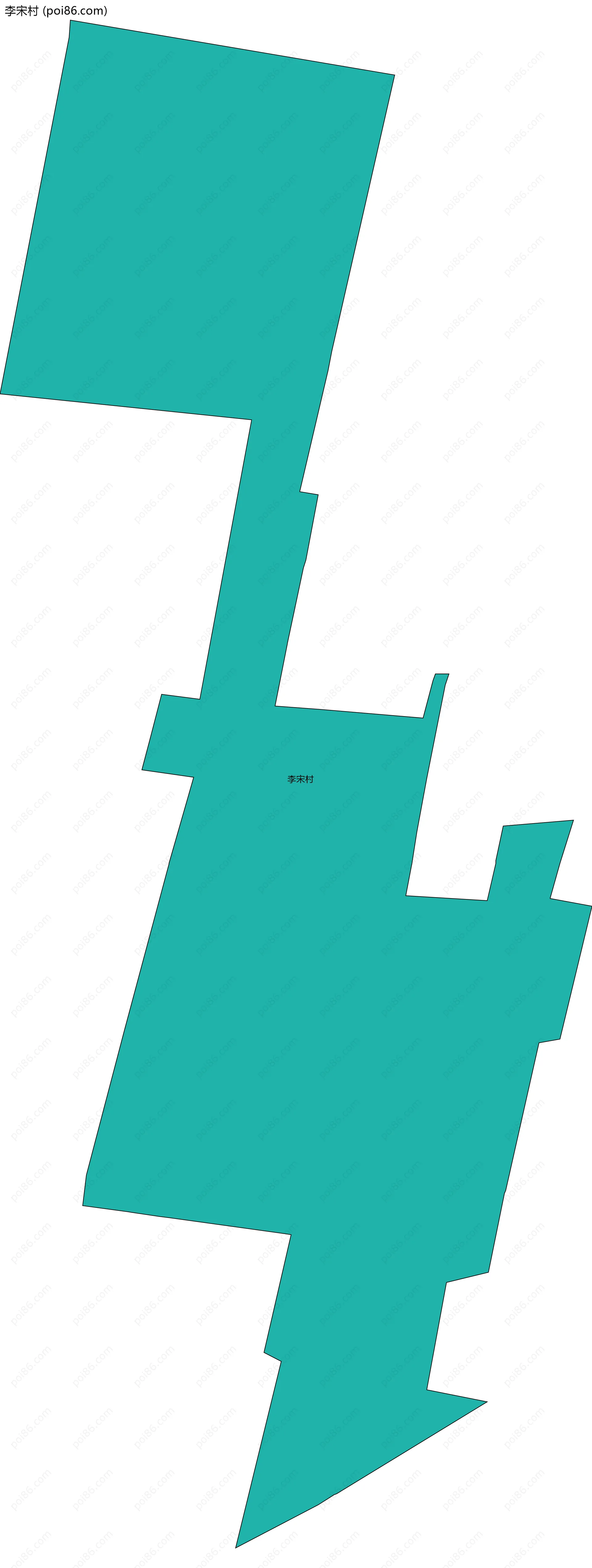 李宋村边界地图