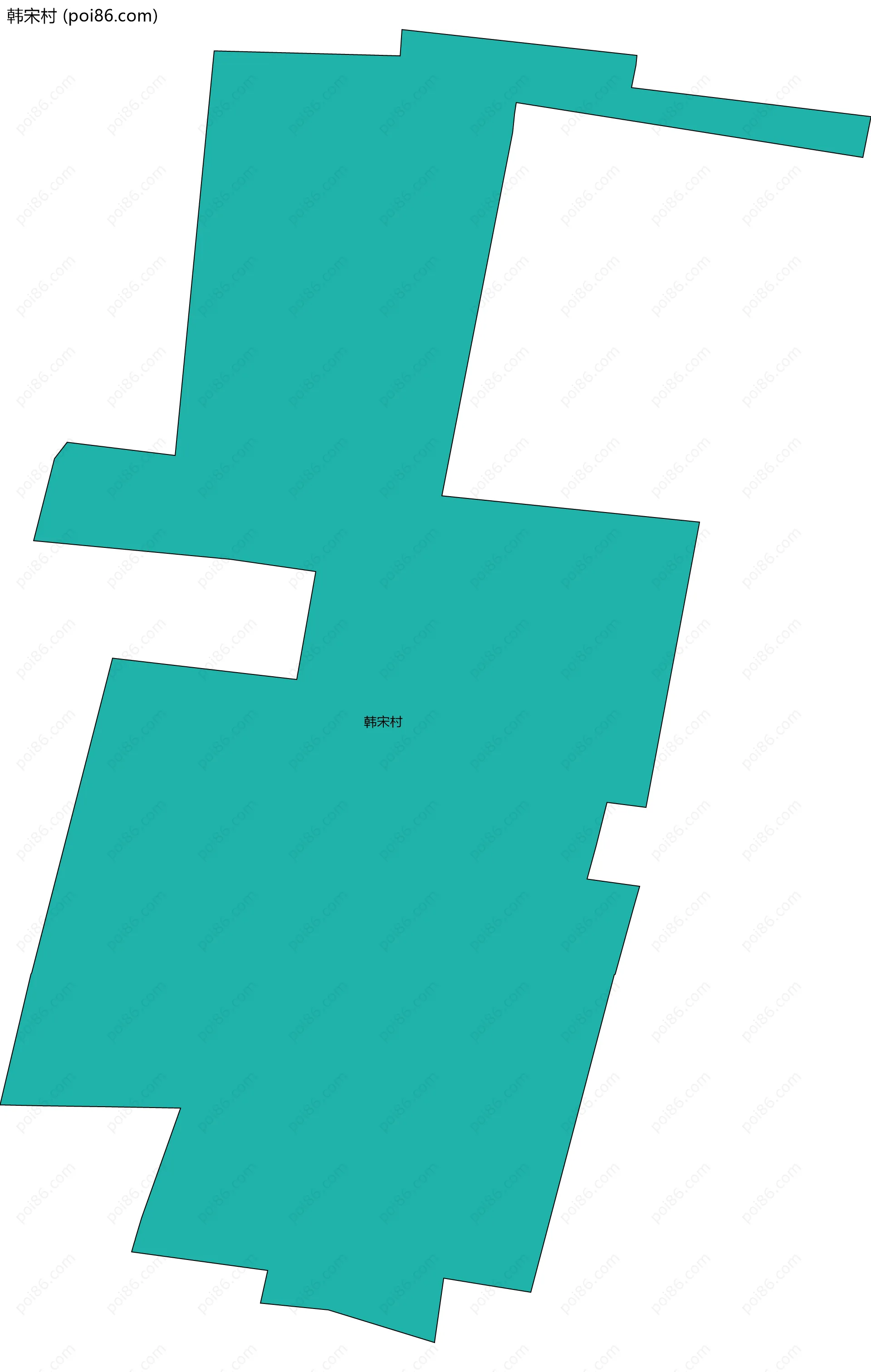 韩宋村边界地图