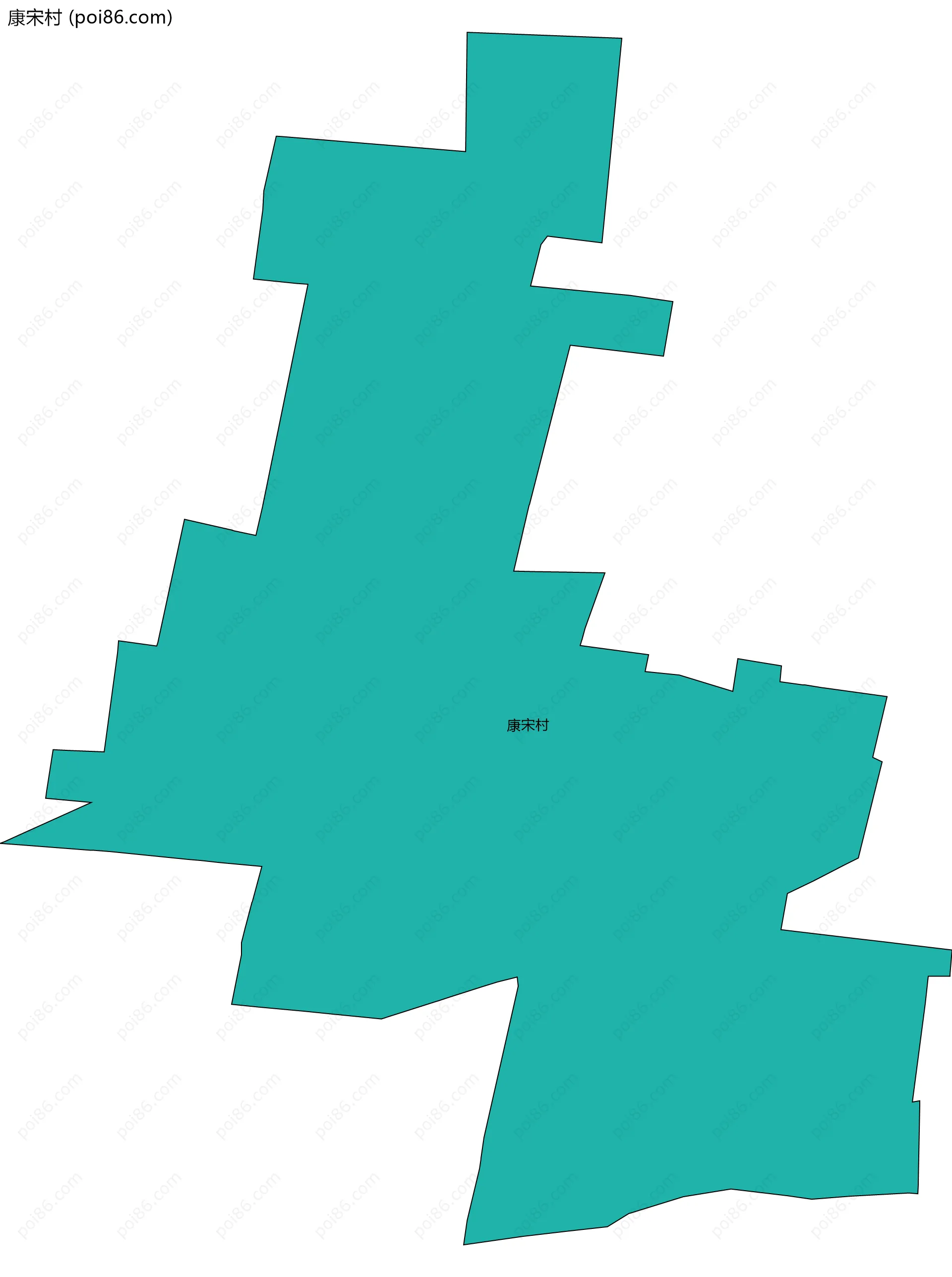 康宋村边界地图