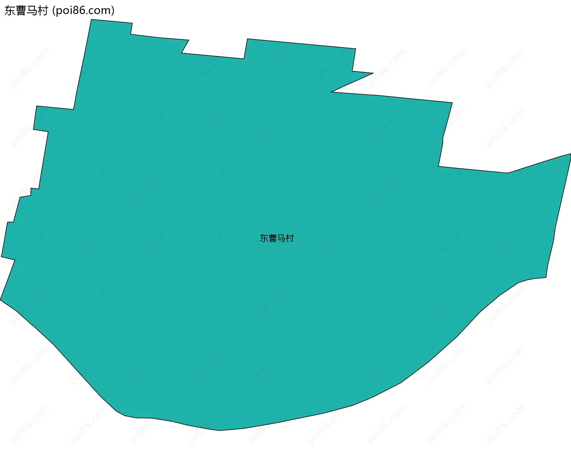 东曹马村边界地图
