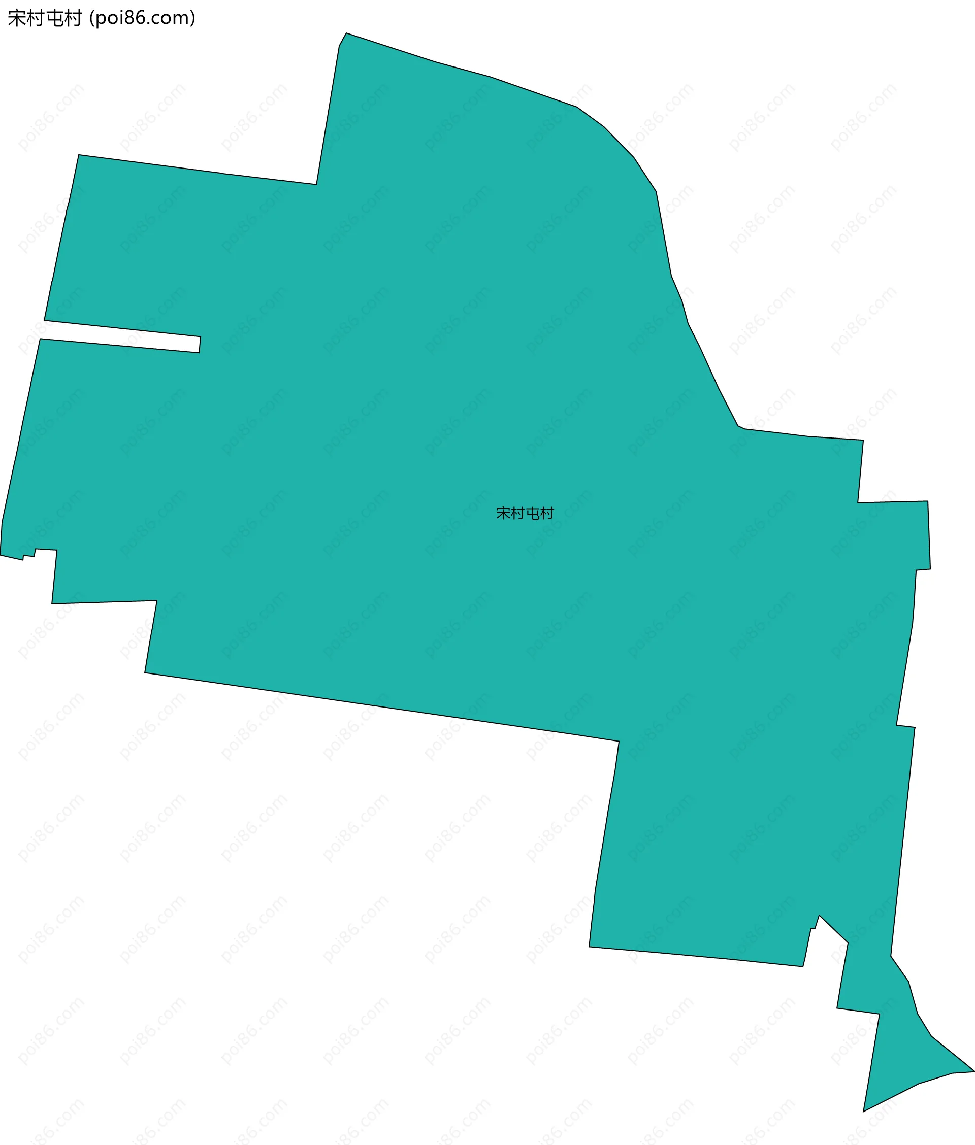 宋村屯村边界地图