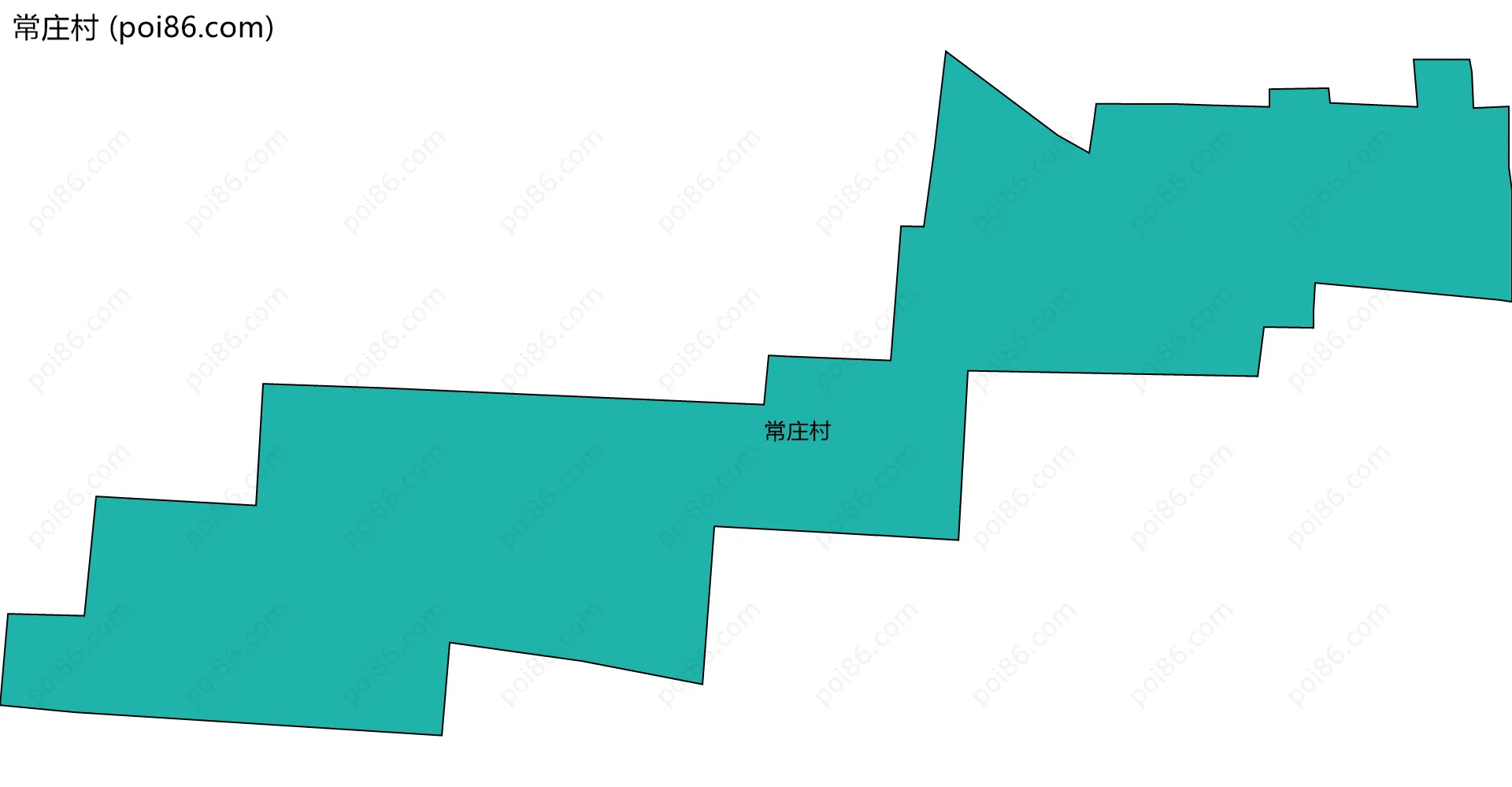 常庄村边界地图