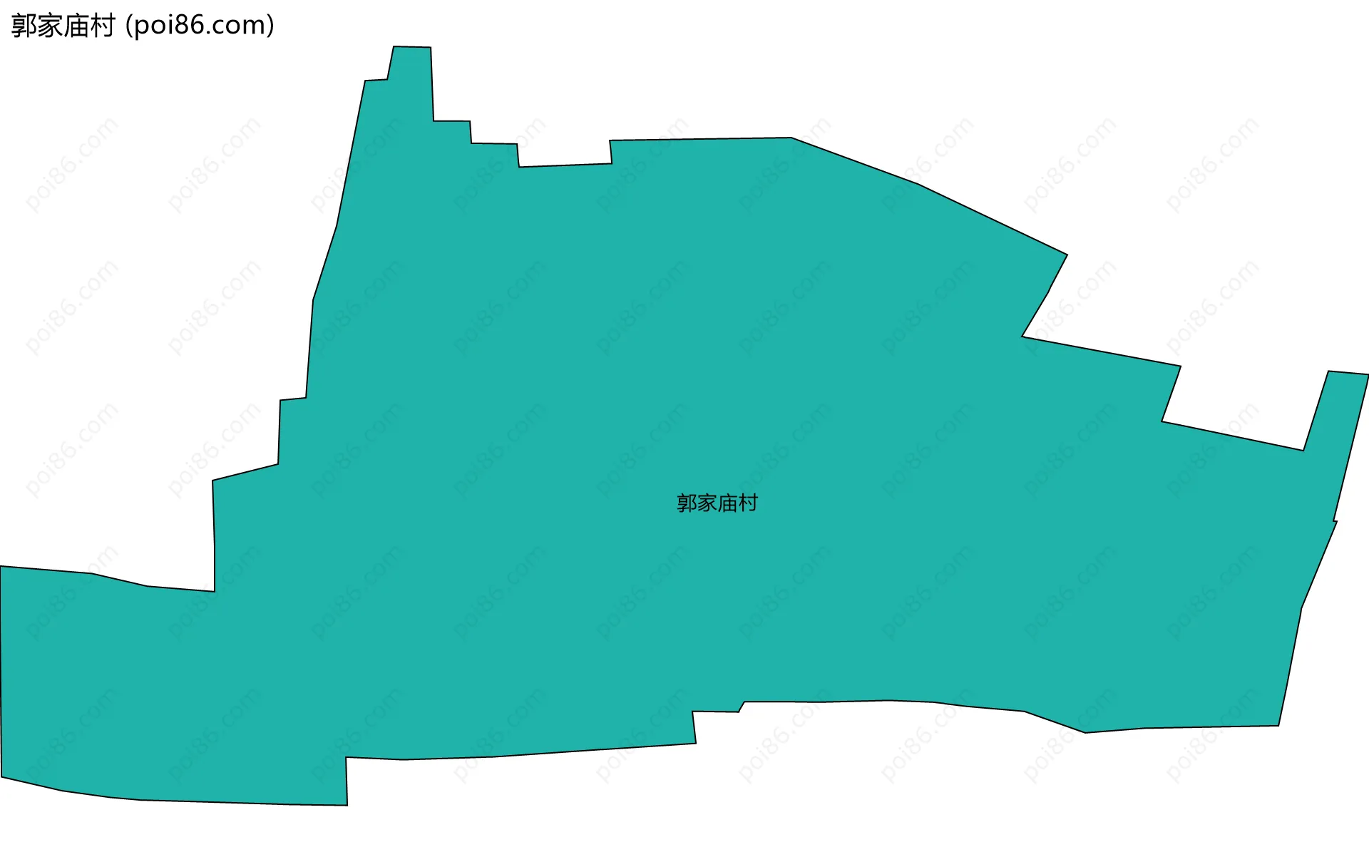 郭家庙村边界地图