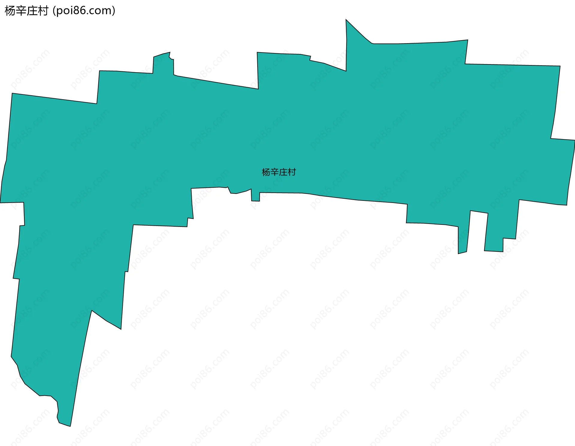 杨辛庄村边界地图