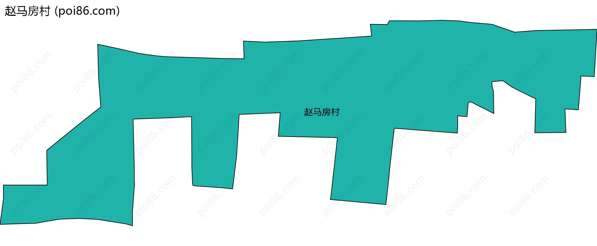 赵马房村边界地图