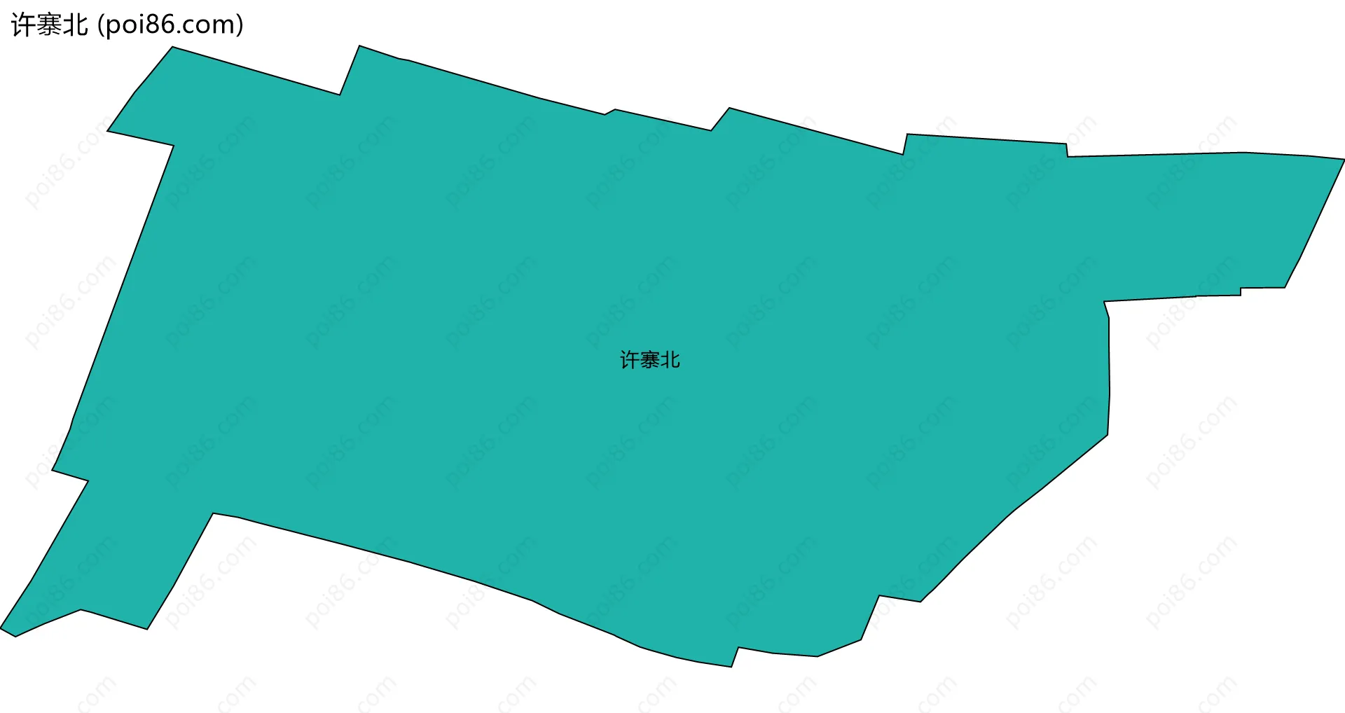 许寨北边界地图