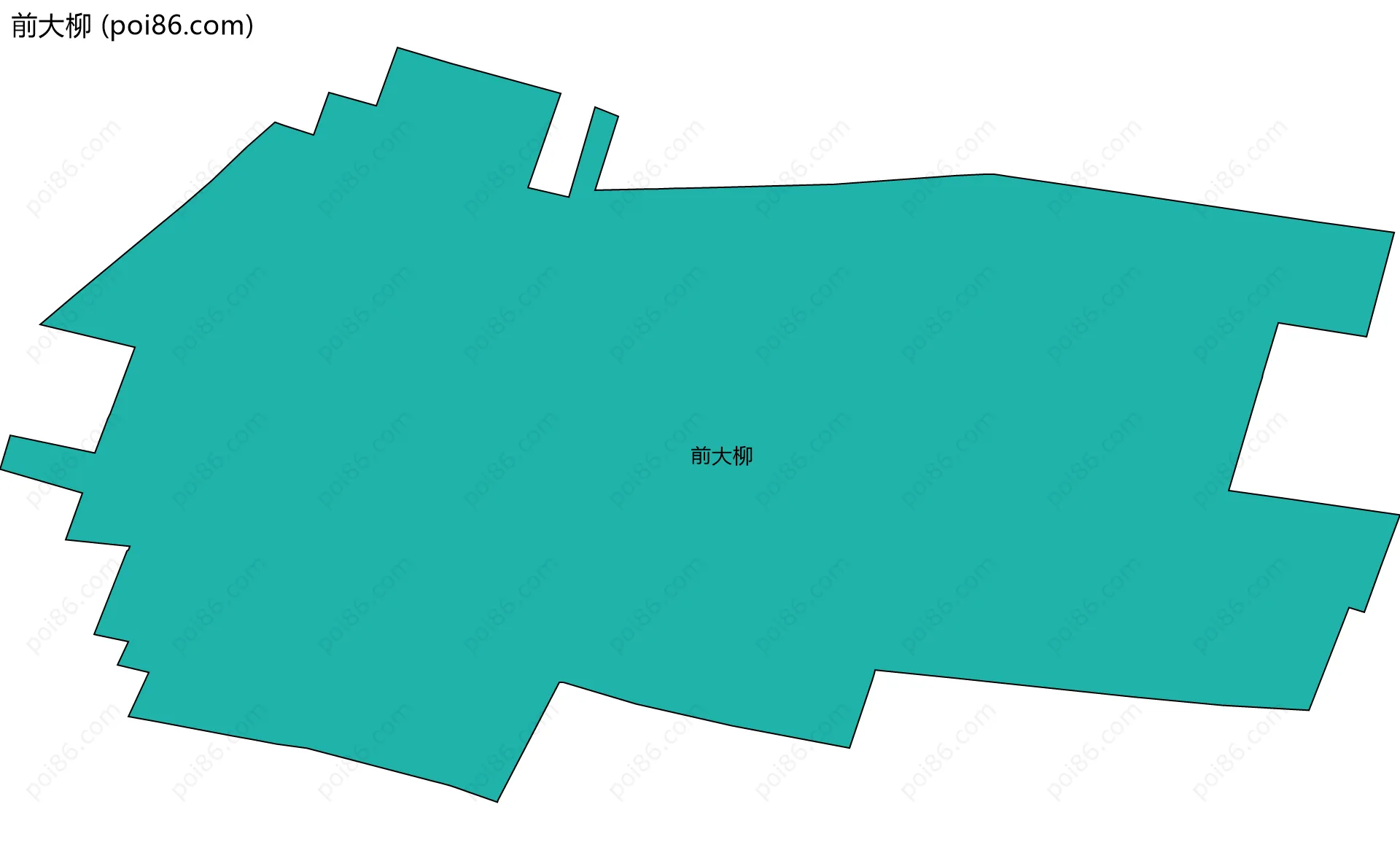 前大柳边界地图