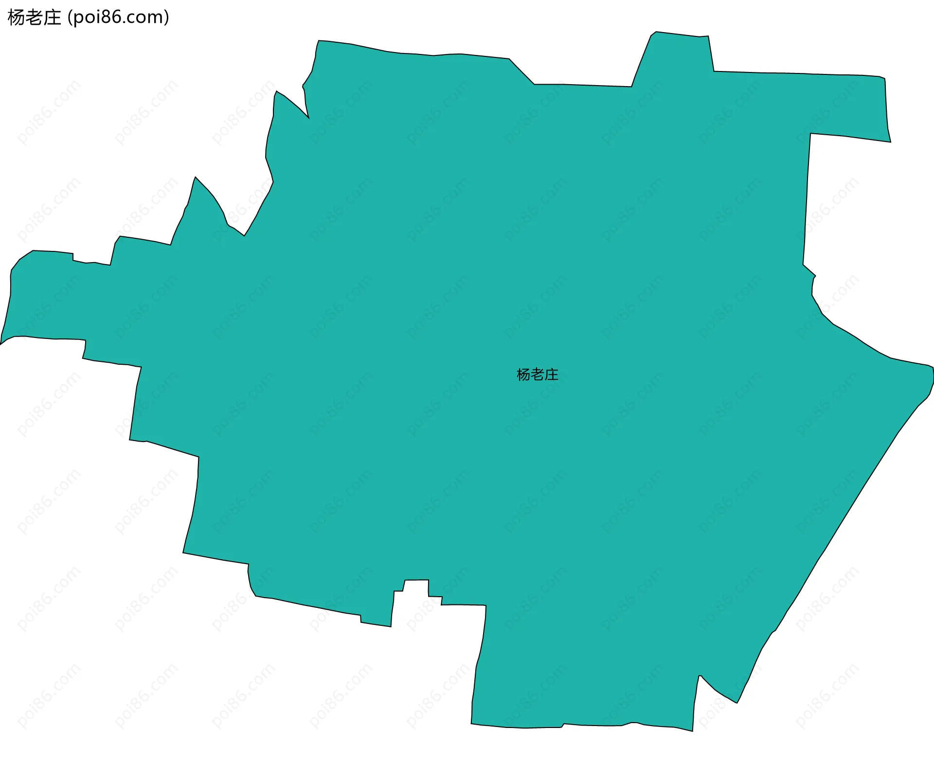 杨老庄边界地图