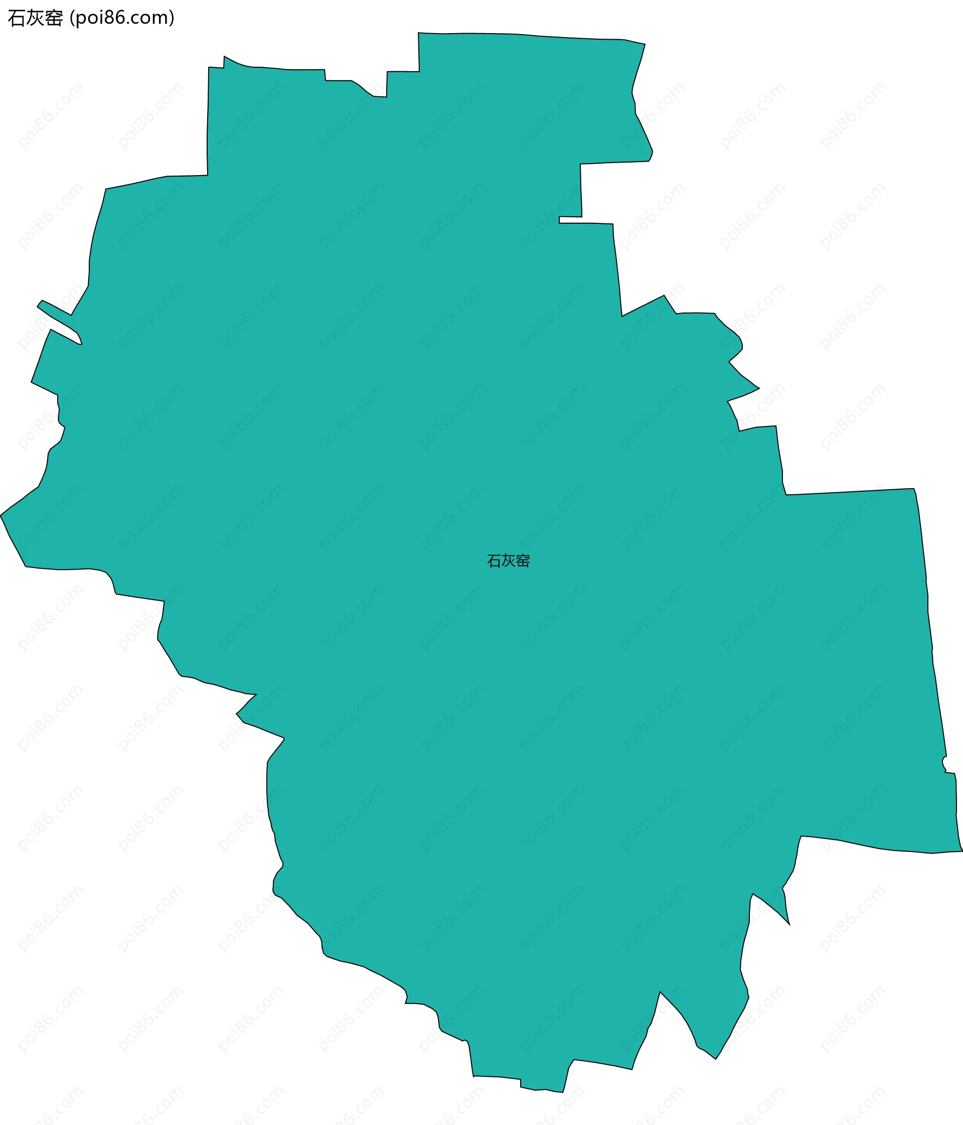 石灰窑边界地图