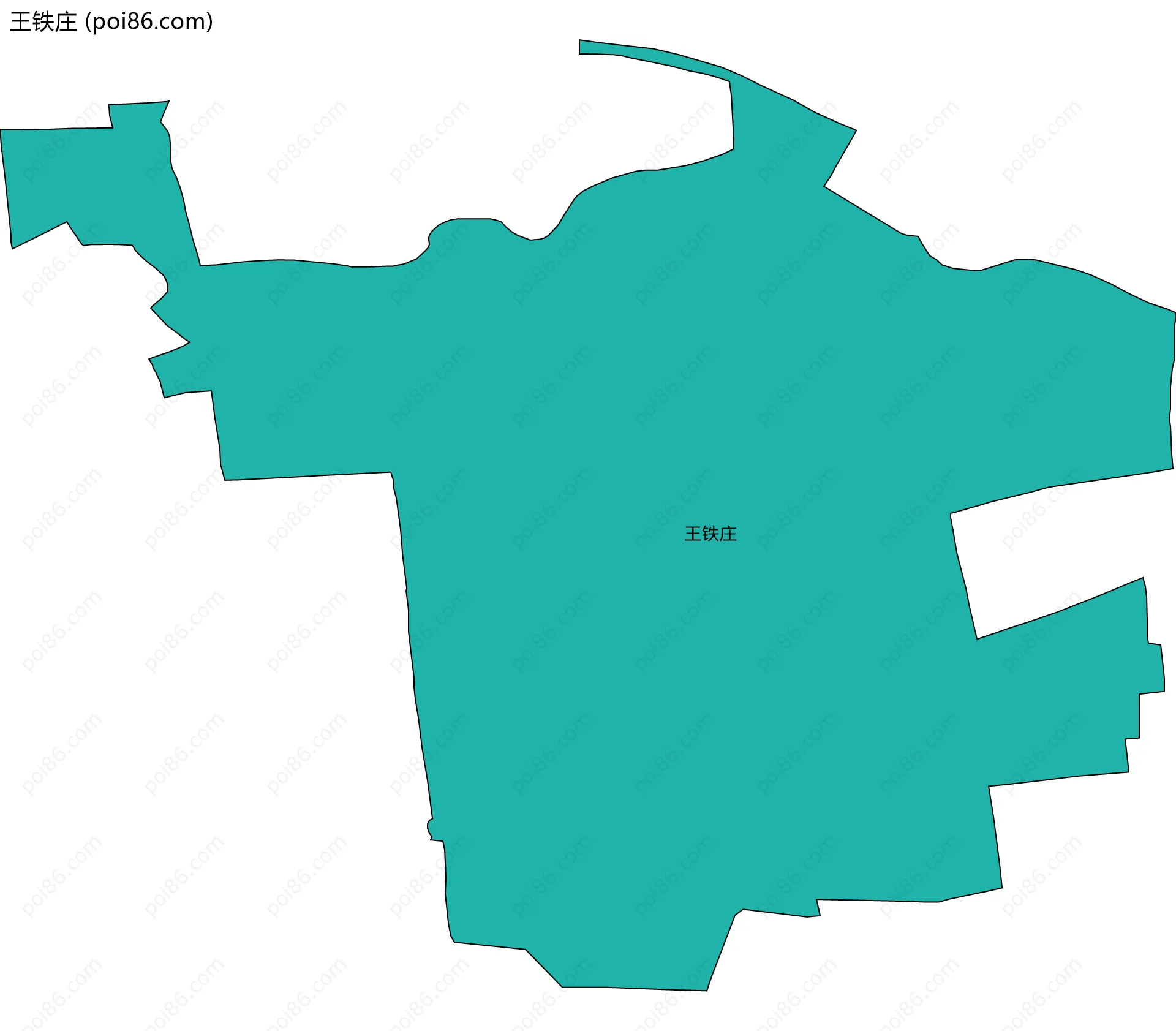 王铁庄边界地图